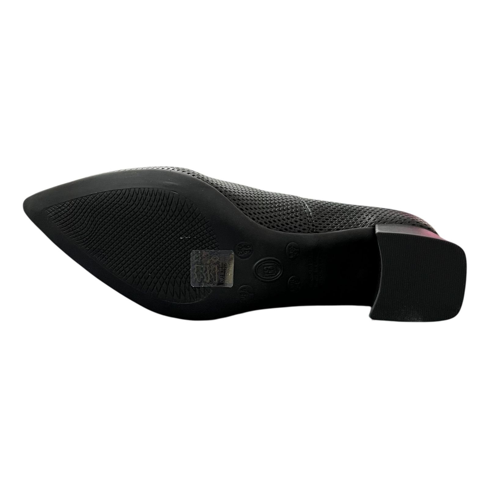 Sapato Scarpin Bottero Em Couro Salto Bloco 354901 Preto 4