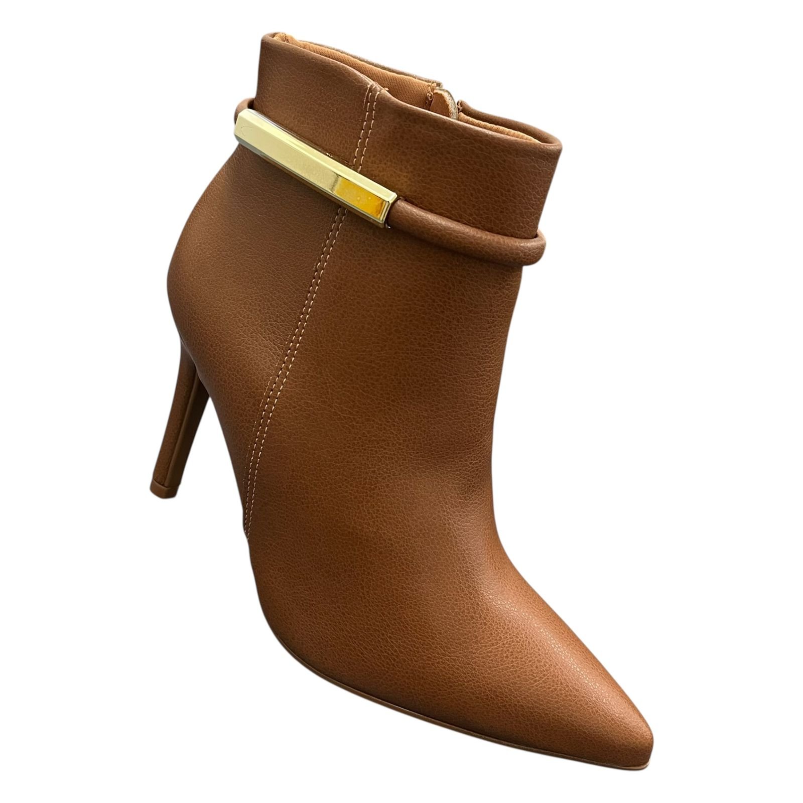 Bota Vizzano Cano Curto Salto Fino 3049.250 Marrom 2