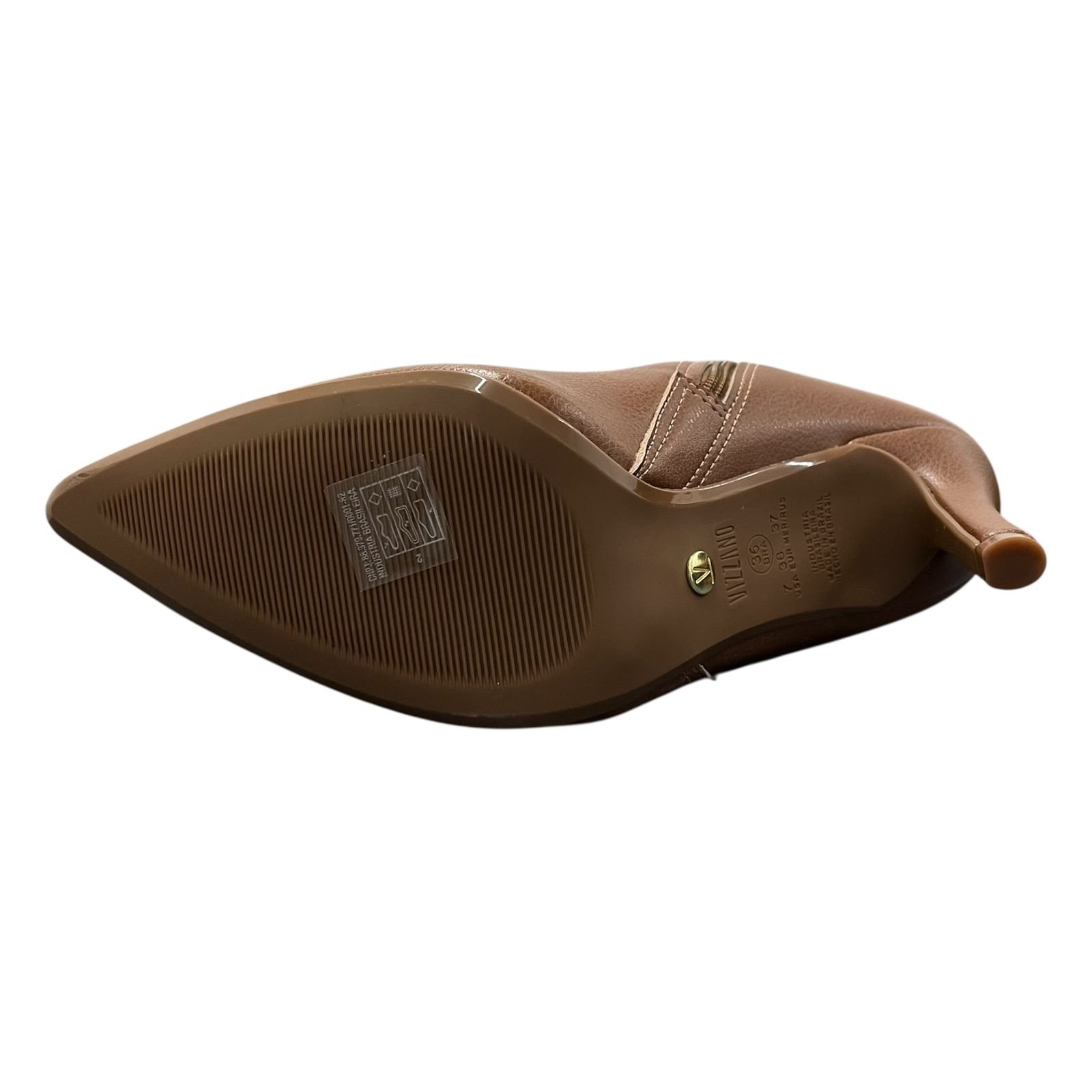Bota Vizzano Cano Curto Salto Fino 3049.250 Marrom 5
