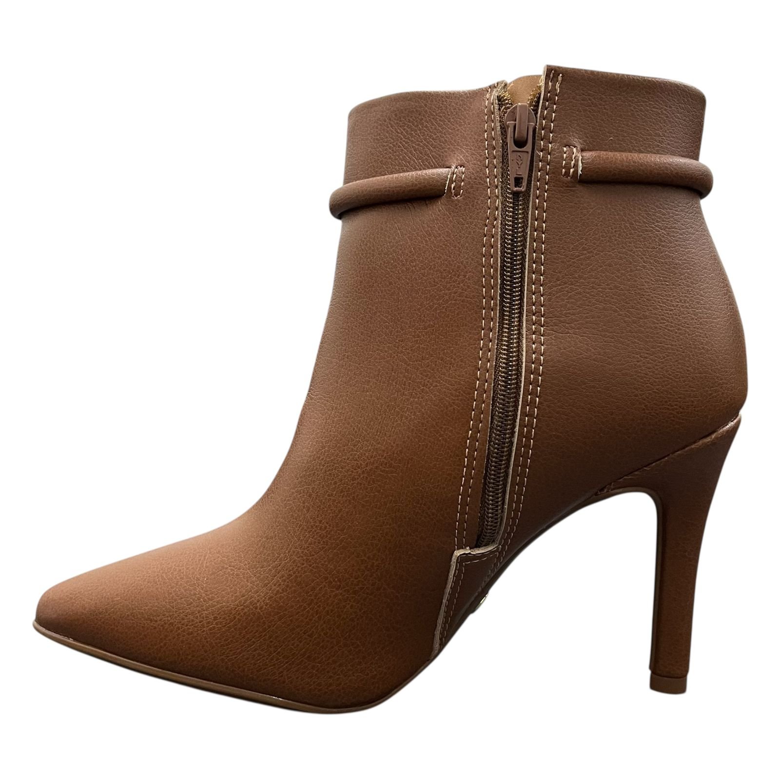 Bota Vizzano Cano Curto Salto Fino 3049.250 Marrom 6