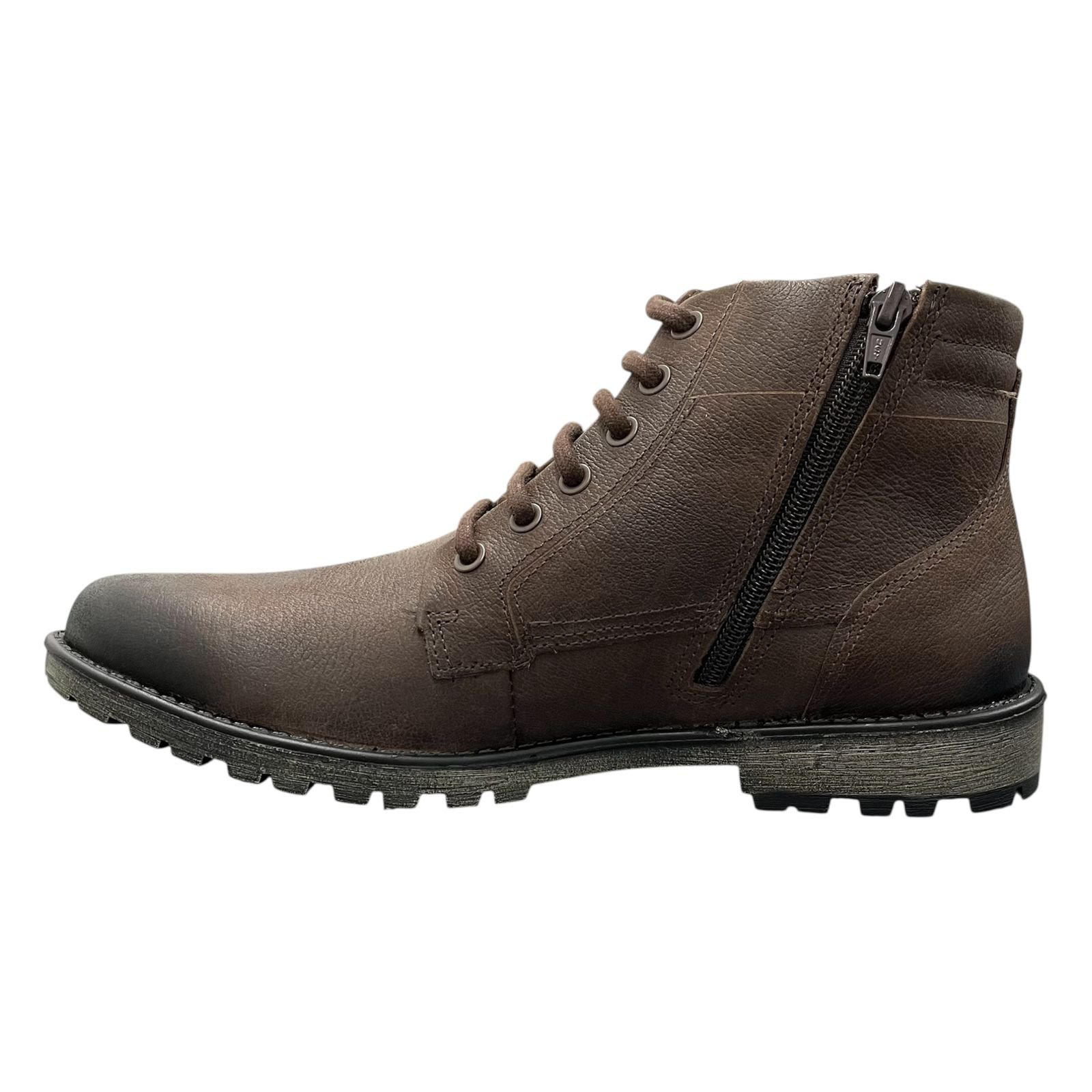 Bota Masculina Cross Ferracini Em Couro 9945-517B Café 6