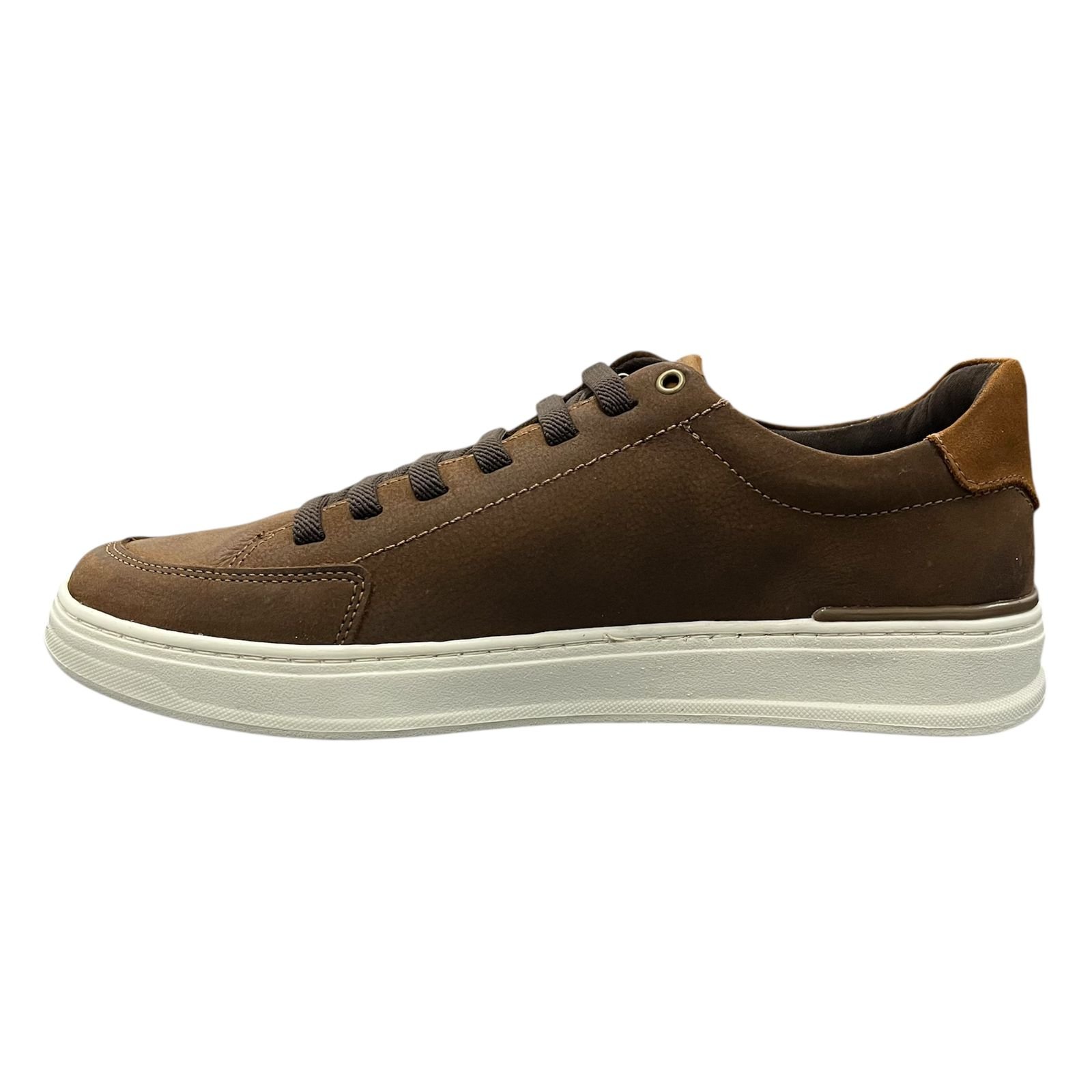 Sapatênis Masculino Ferracini Nobuck Em Couro Gold 2074F Marrom 5
