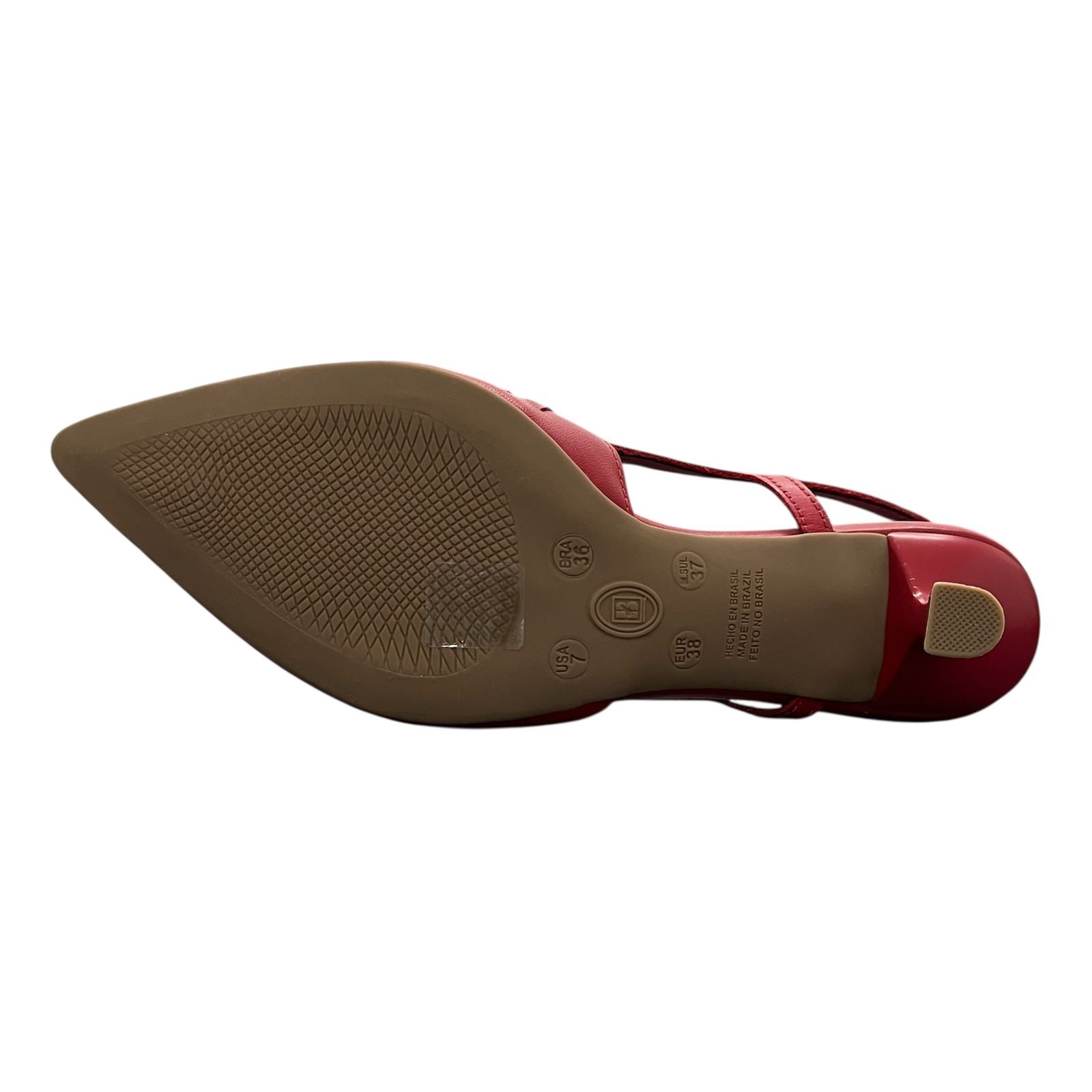 Sapato Slingback Bottero Em Couro 365411 Vermelho 5