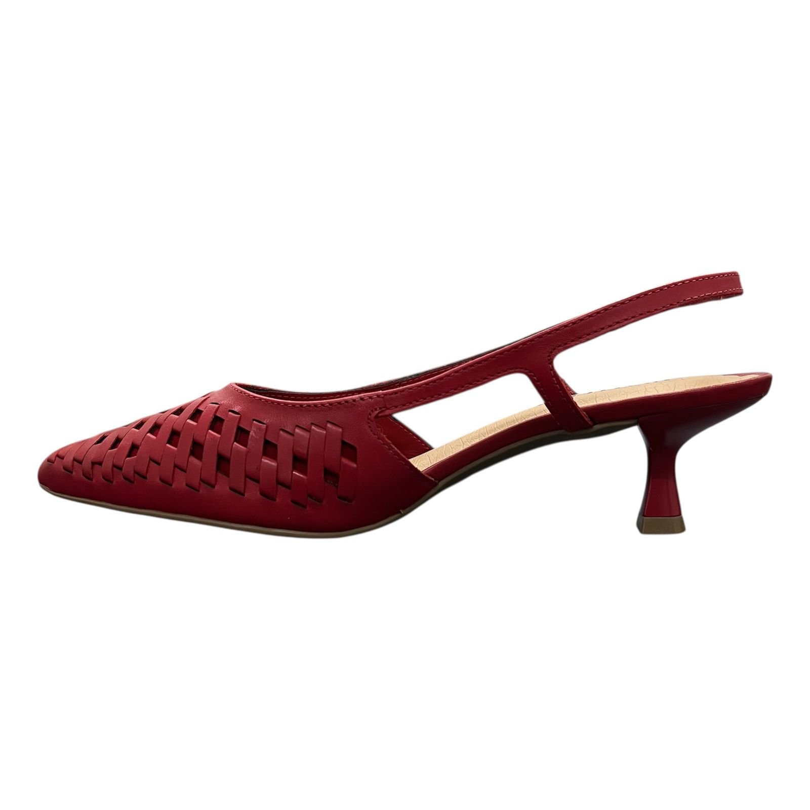 Sapato Slingback Bottero Em Couro 365411 Vermelho 6