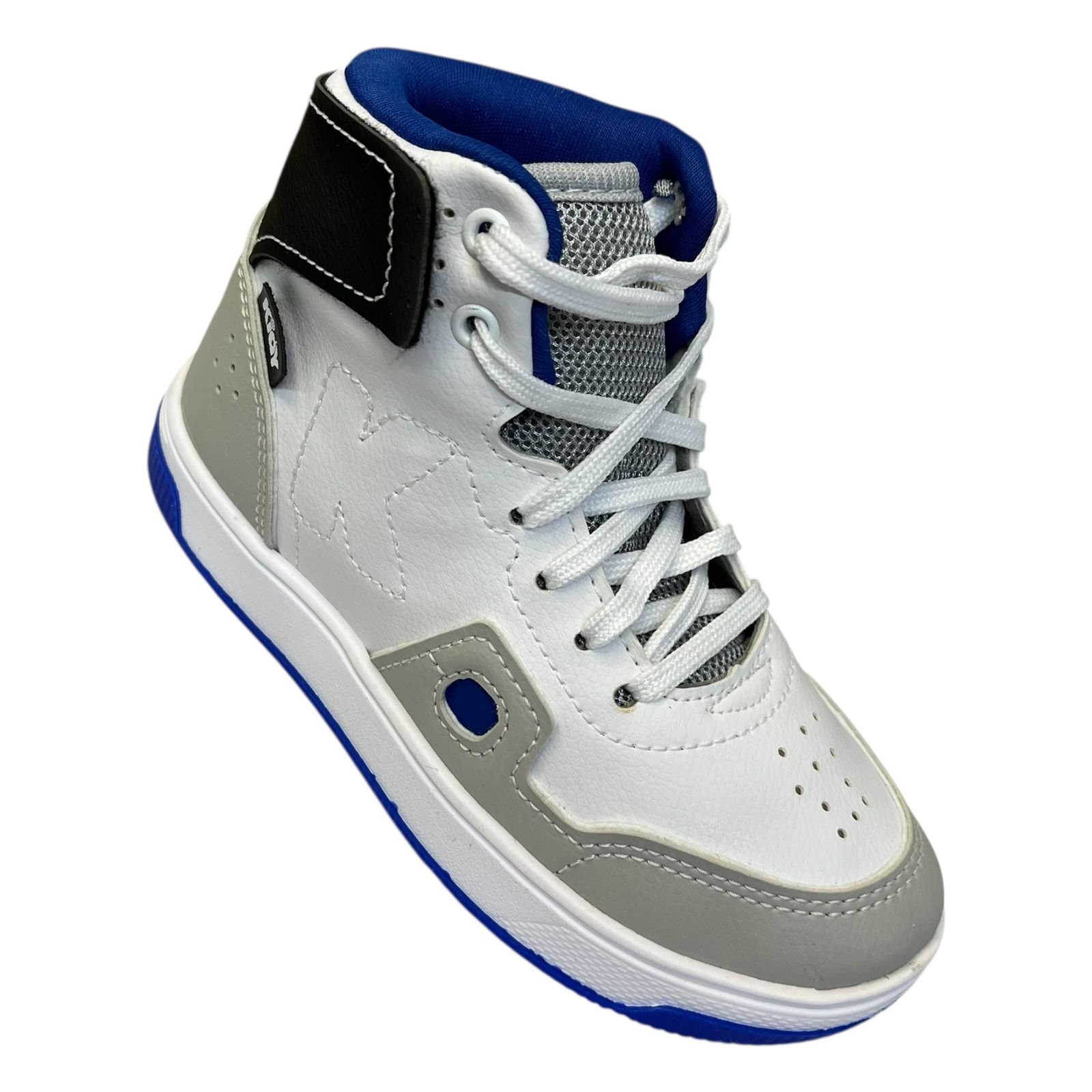 Tênis Infantil Kidy Abotinado Astral Menino 329-1006-1691 Branco 2