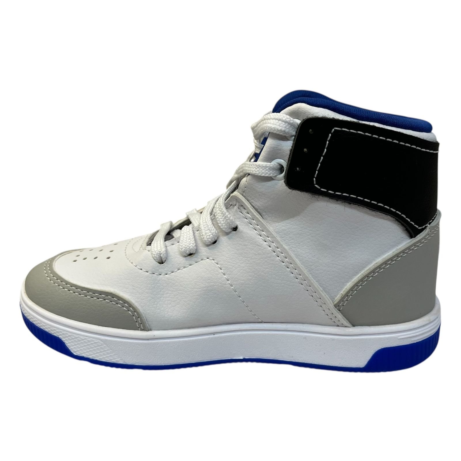 Tênis Infantil Kidy Abotinado Astral Menino 329-1006-1691 Branco 5