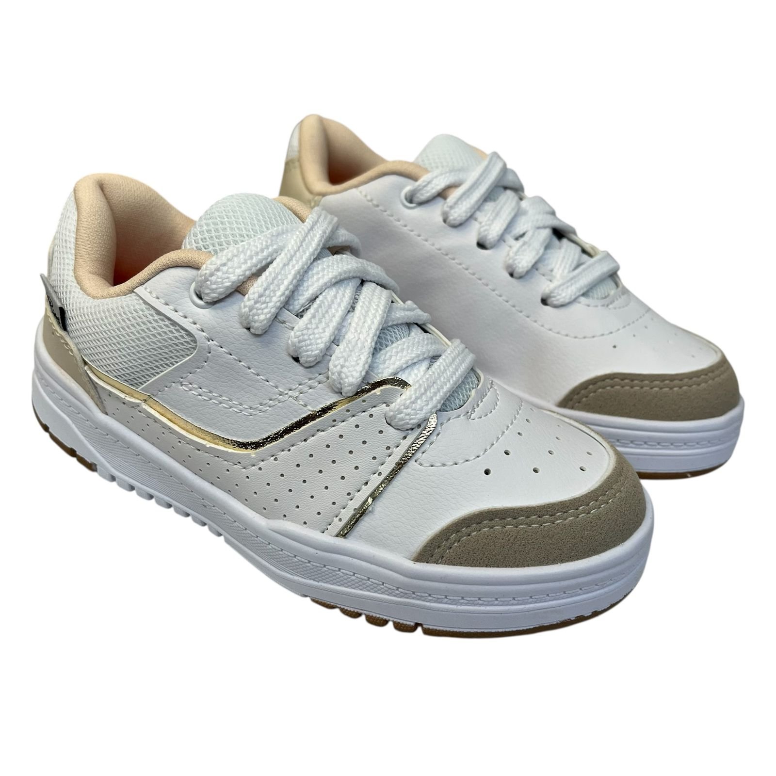 Tênis Infantil Kidy K360 Estilo Respitec Menina 448-1002-0445 Branco 3