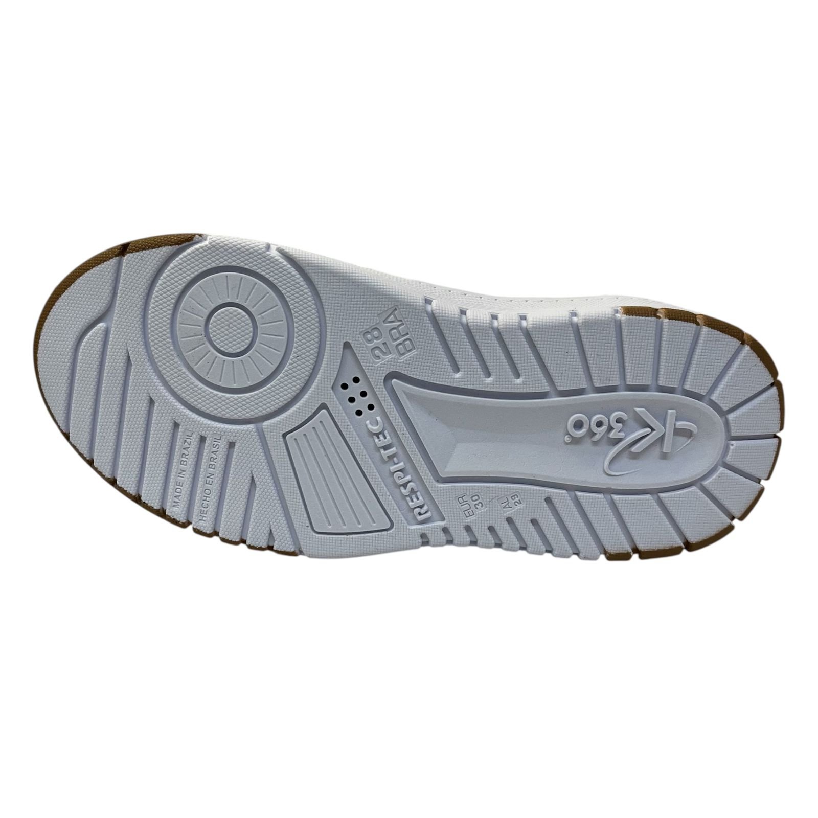 Tênis Infantil Kidy K360 Estilo Respitec Menina 448-1002-0445 Branco 4