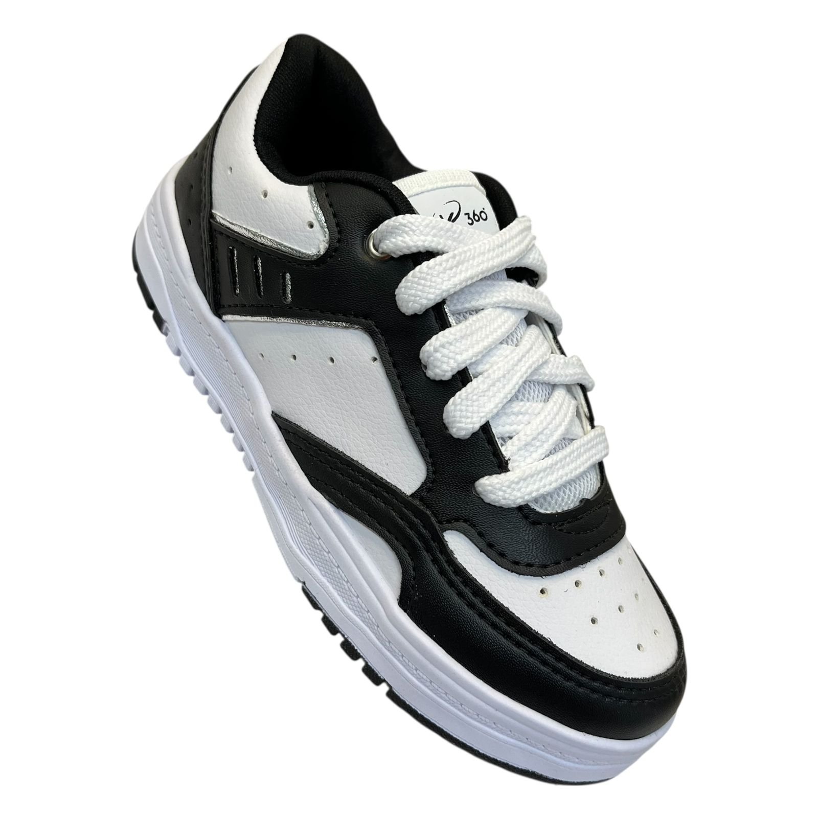 Tênis Infantil Kidy K360 Estilo Respitec Menino 448-1003-0061 Branco/Preto 2