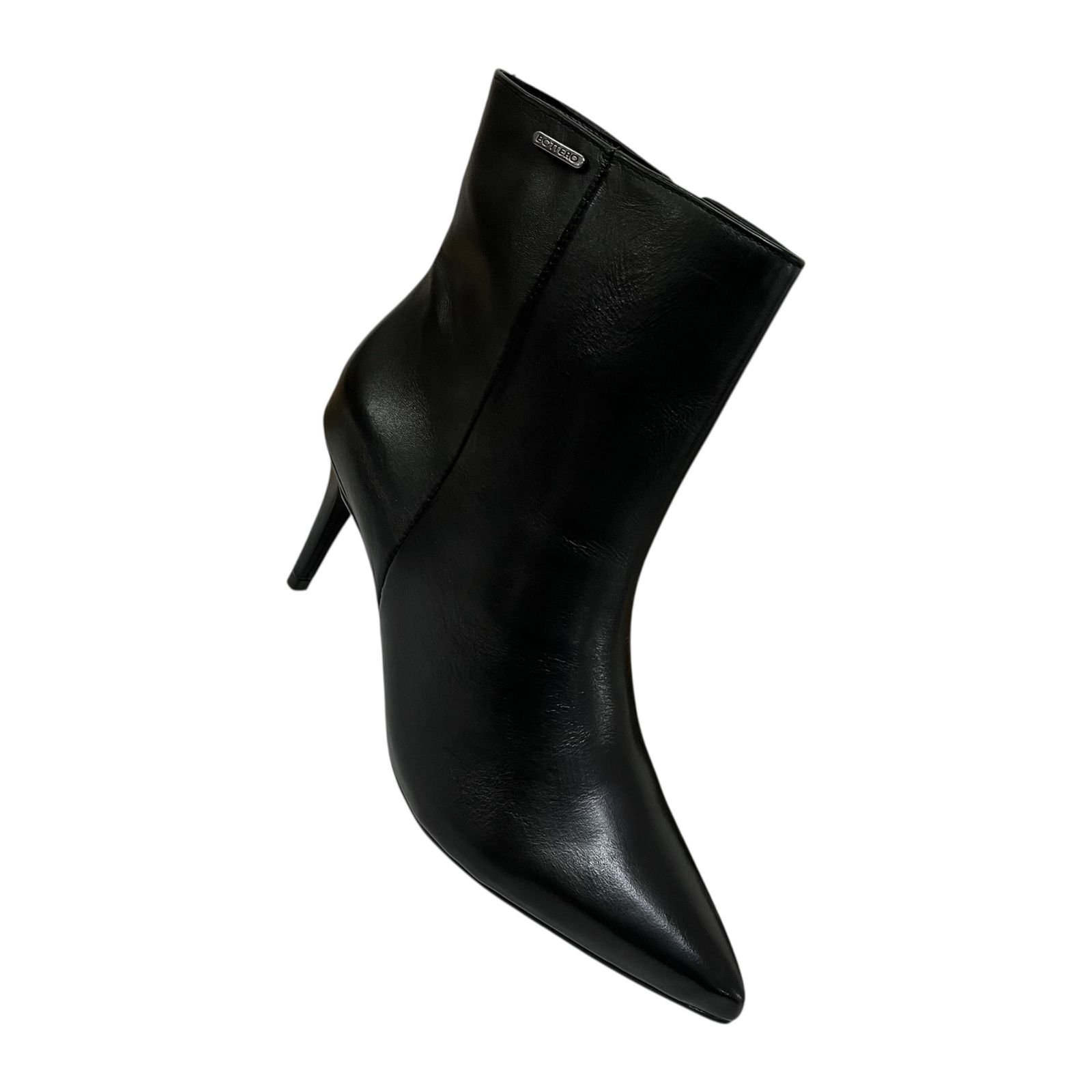 Bota Bottero Cano Baixo Bico Fino Em Couro 368901 Preto 2