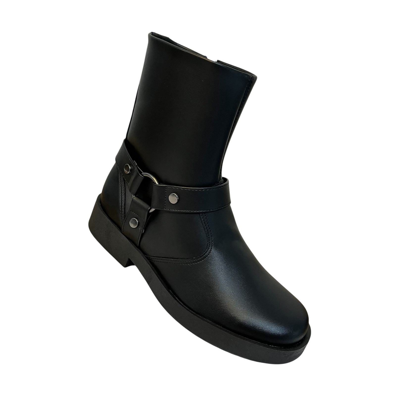 Bota Quiz Biker Cano Médio 61-1880-02 Preto 2