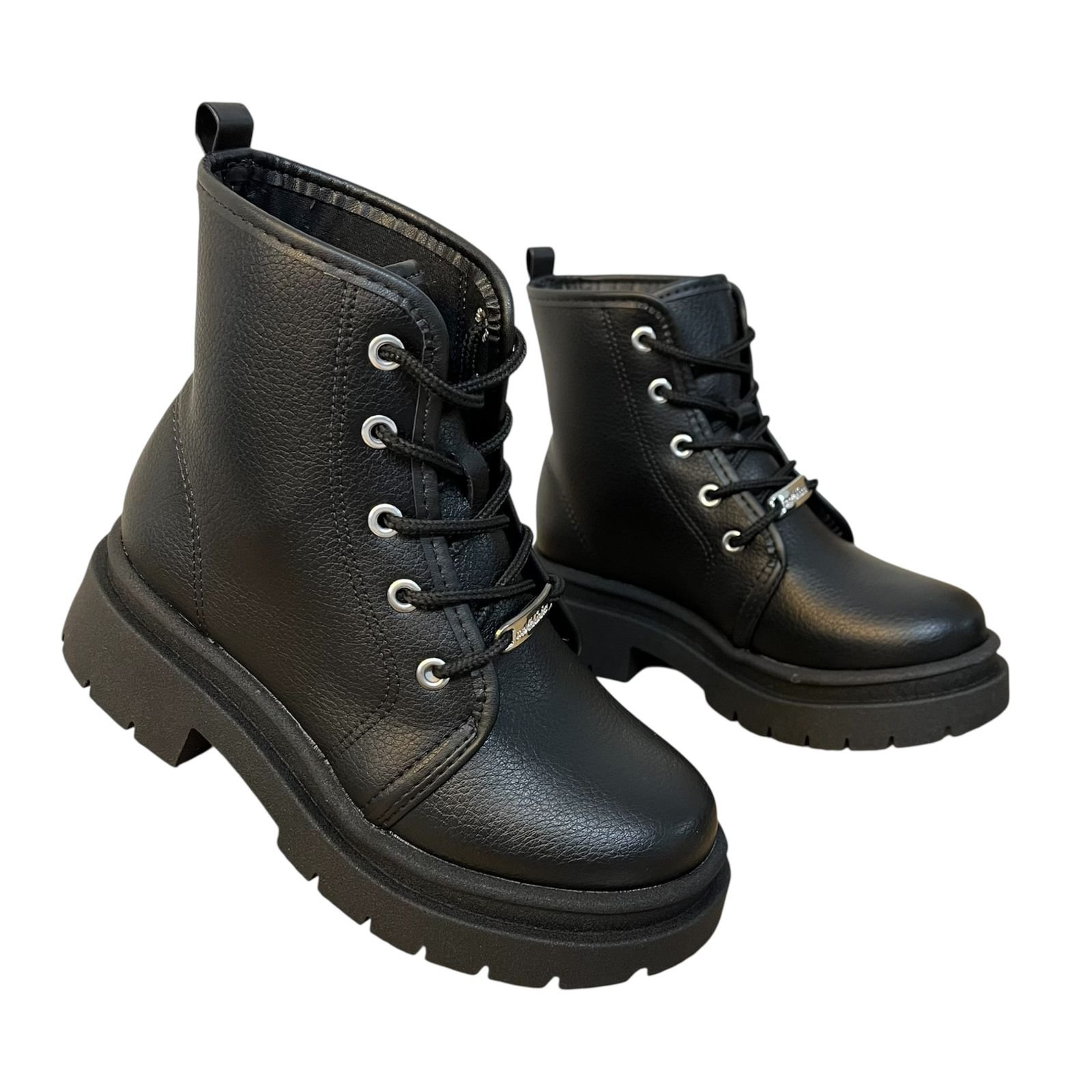 Bota Coturno Menina Molekinha 2182.100 Preto Preto 3