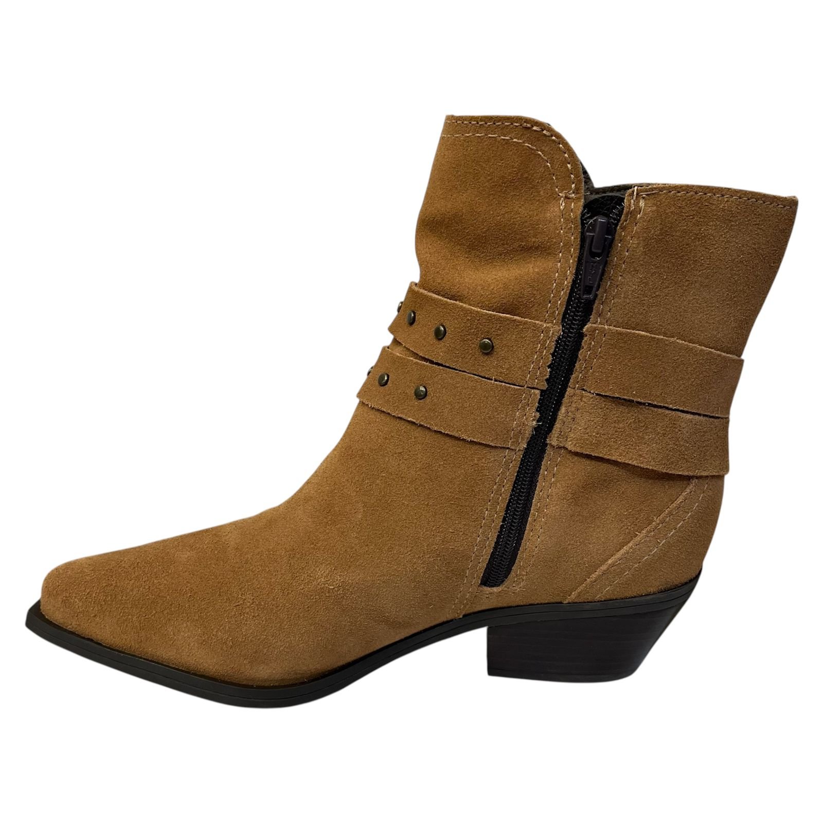 Bota Bottero Bico Fino Em Couro Camurça 347707 Castanho Marrom 5