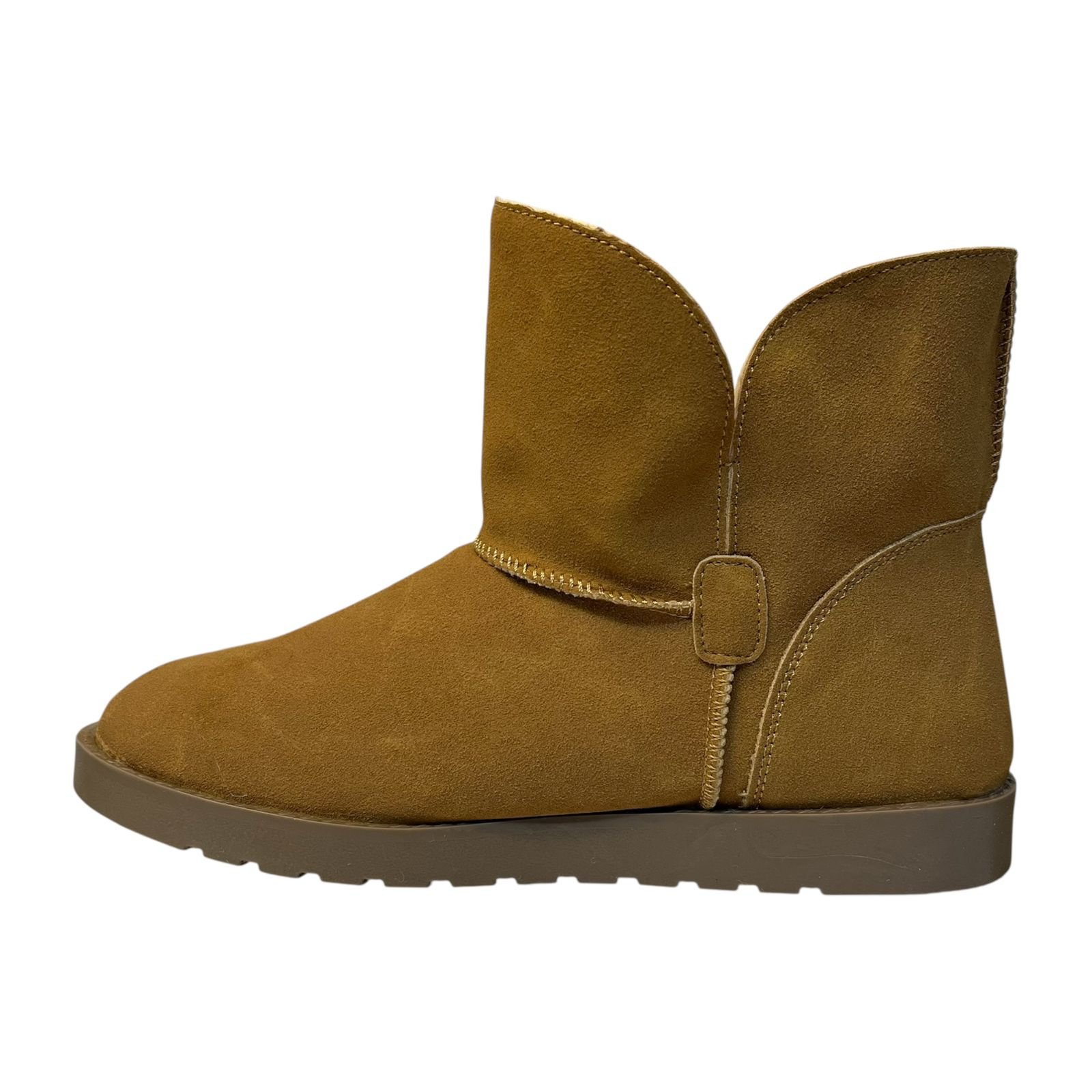 Bota Mooncity Cano Curto Com Pelo 70812 Preto Marrom 5