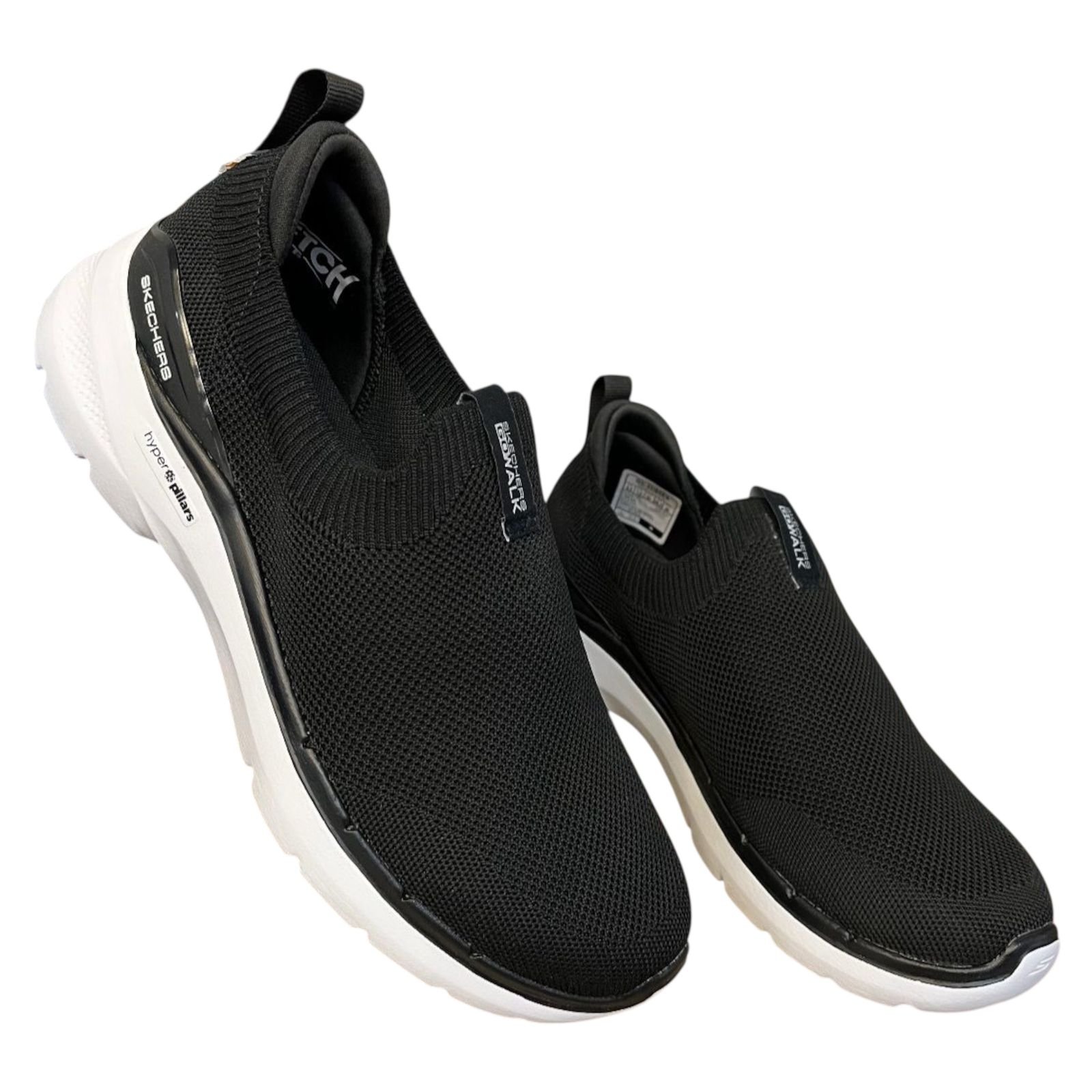 Tênis Skechers Go Walk 6 Slip On Masculino 216267 Preto 3