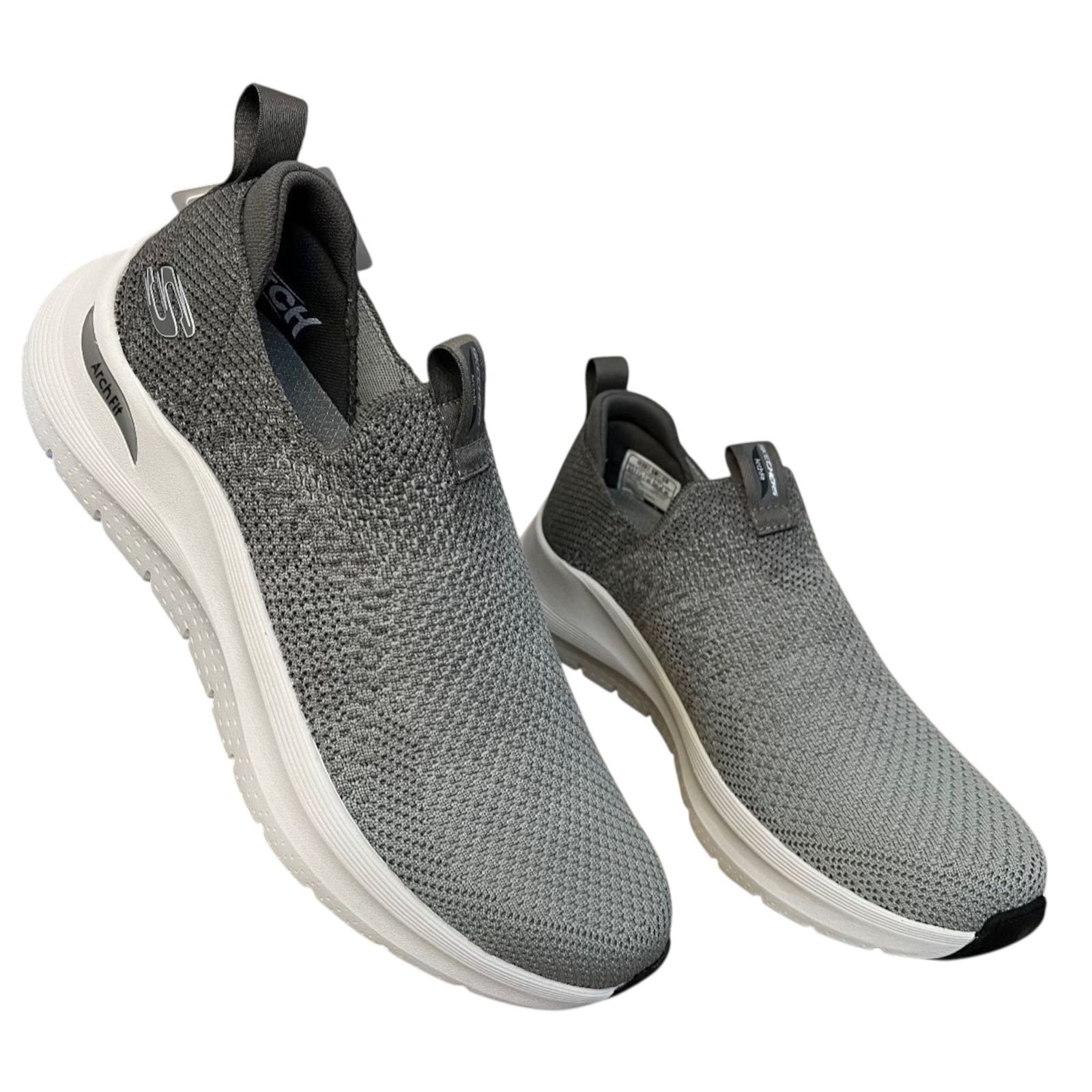 Tênis Skechers Arch Fit 2.0 Slip On Masculino 232704 Cinza Cinza 3