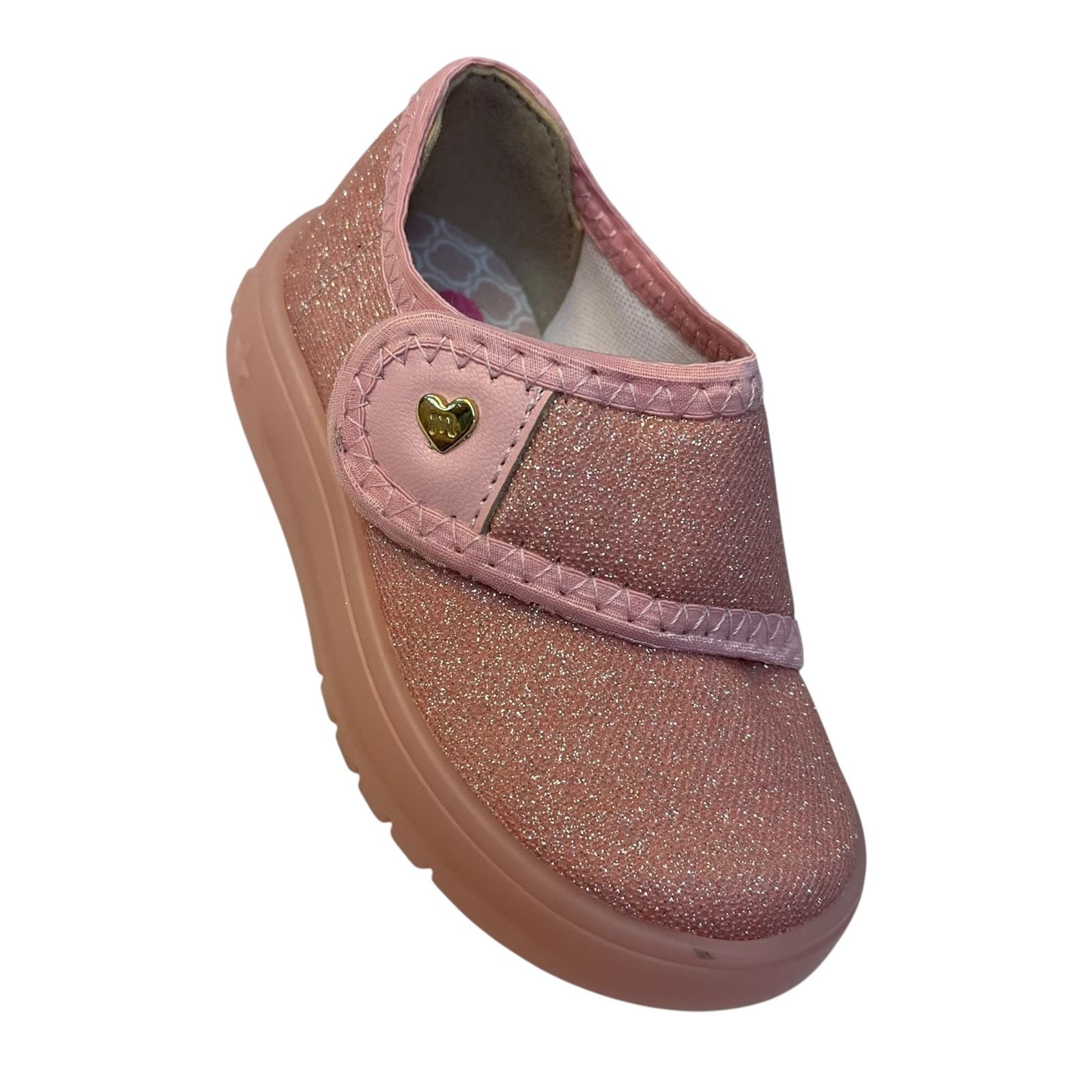 Tênis Infantil Menina Molekinha Tecido 2742.201 Rosa Rosa 2
