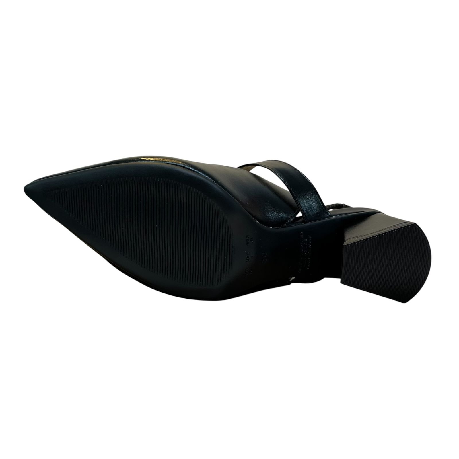 Sapato Slingback Salto Bloco Bebecê T3838-555 Preto 3