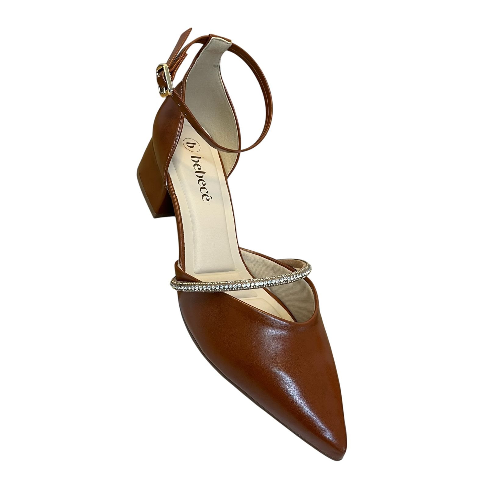 Sapato Bebecê Salto Baixo T3628-120 Marrom  Marrom 2