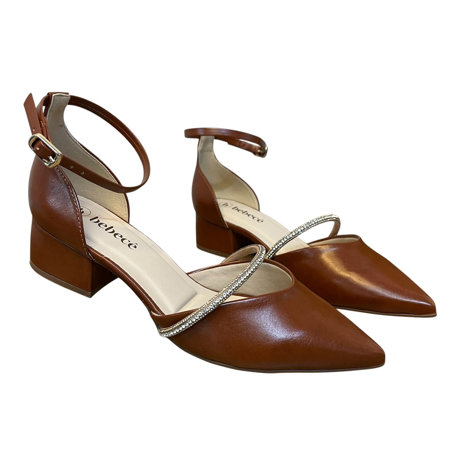 Sapato Bebecê Salto Baixo T3628-120 Marrom  Marrom 3