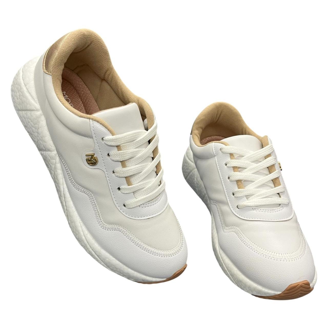 Tênis Casual Feminino Modare Ultraconforto 7395.100 Branco Branco 5