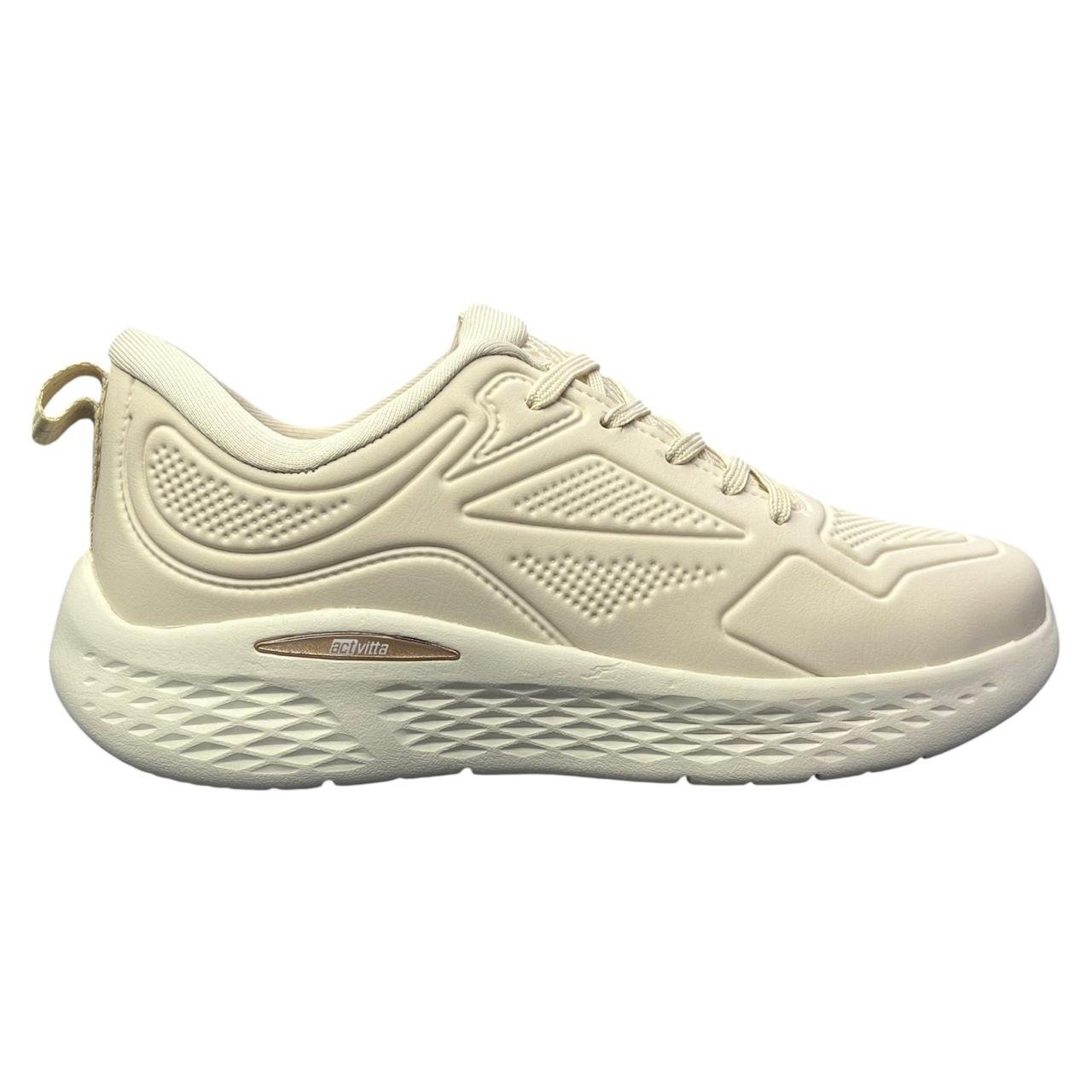 Tênis Feminino Esportivo Actvitta 4845.104 Off White