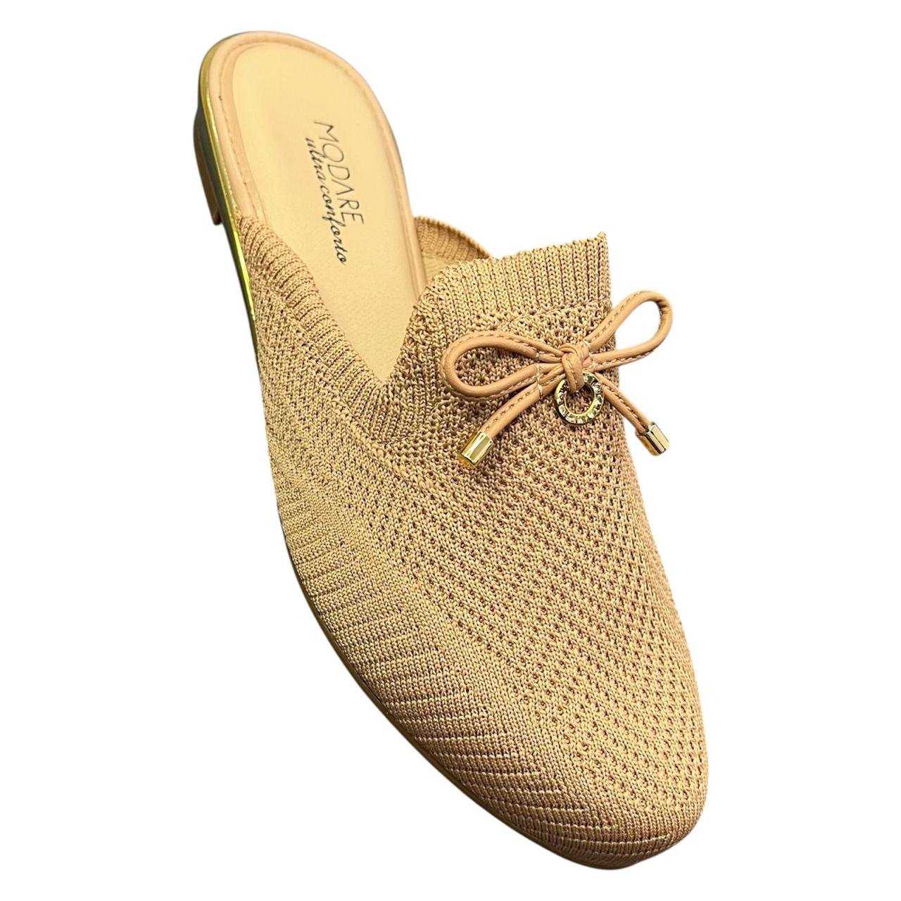 Mule Modare Tecido Knit 7505.228 Bege 2
