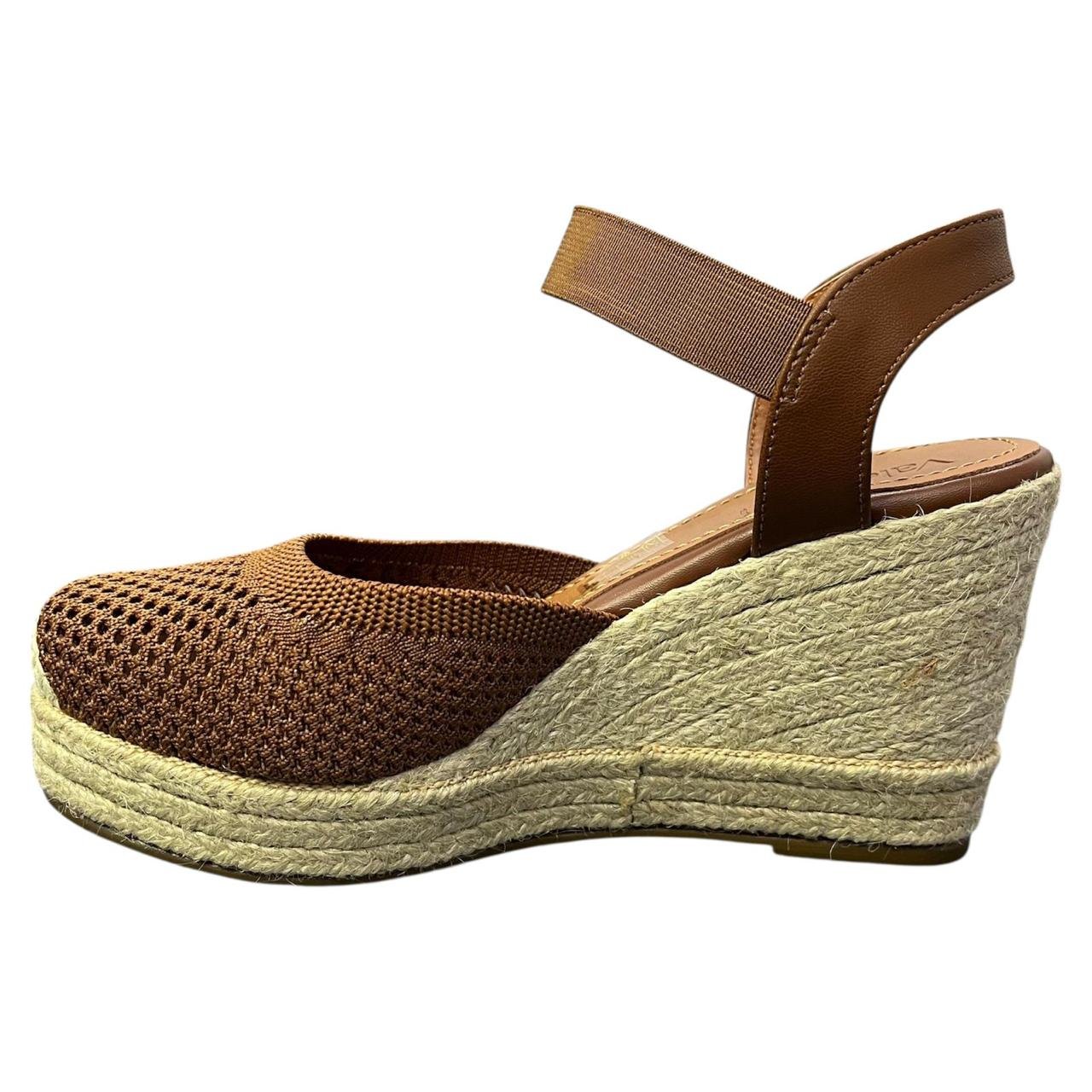 Sandália Anabela Trama Valentina 502134 Marrom Marrom 3