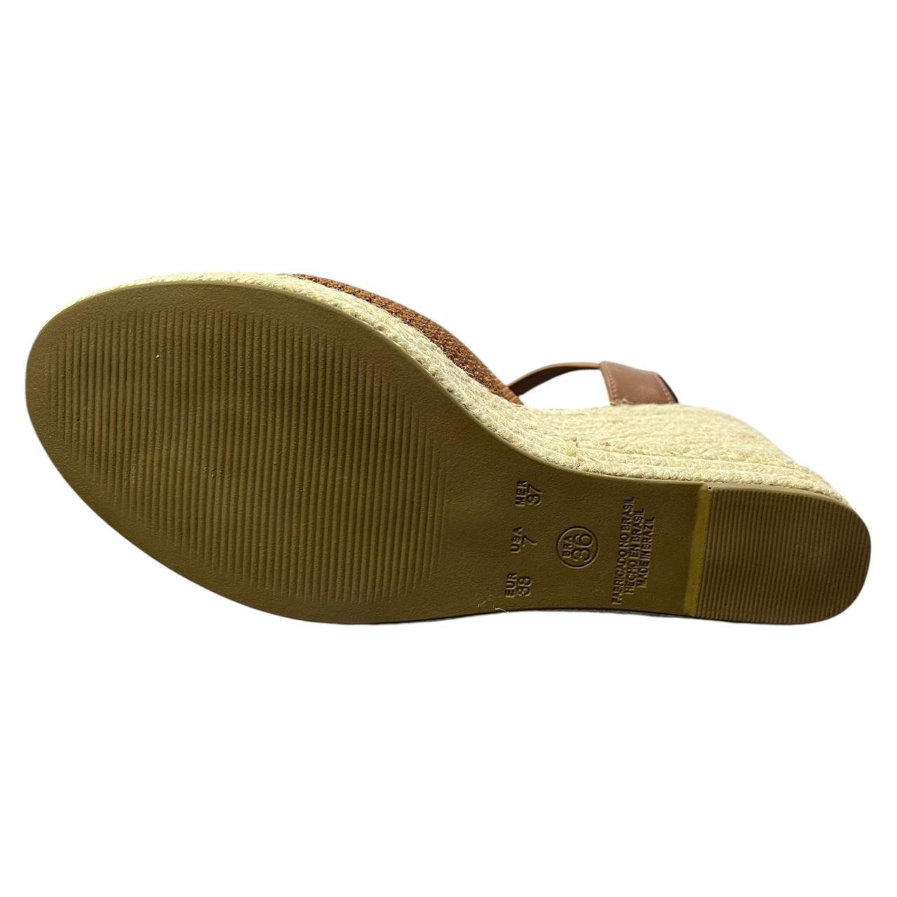 Sandália Anabela Trama Valentina 502134 Marrom Marrom 4