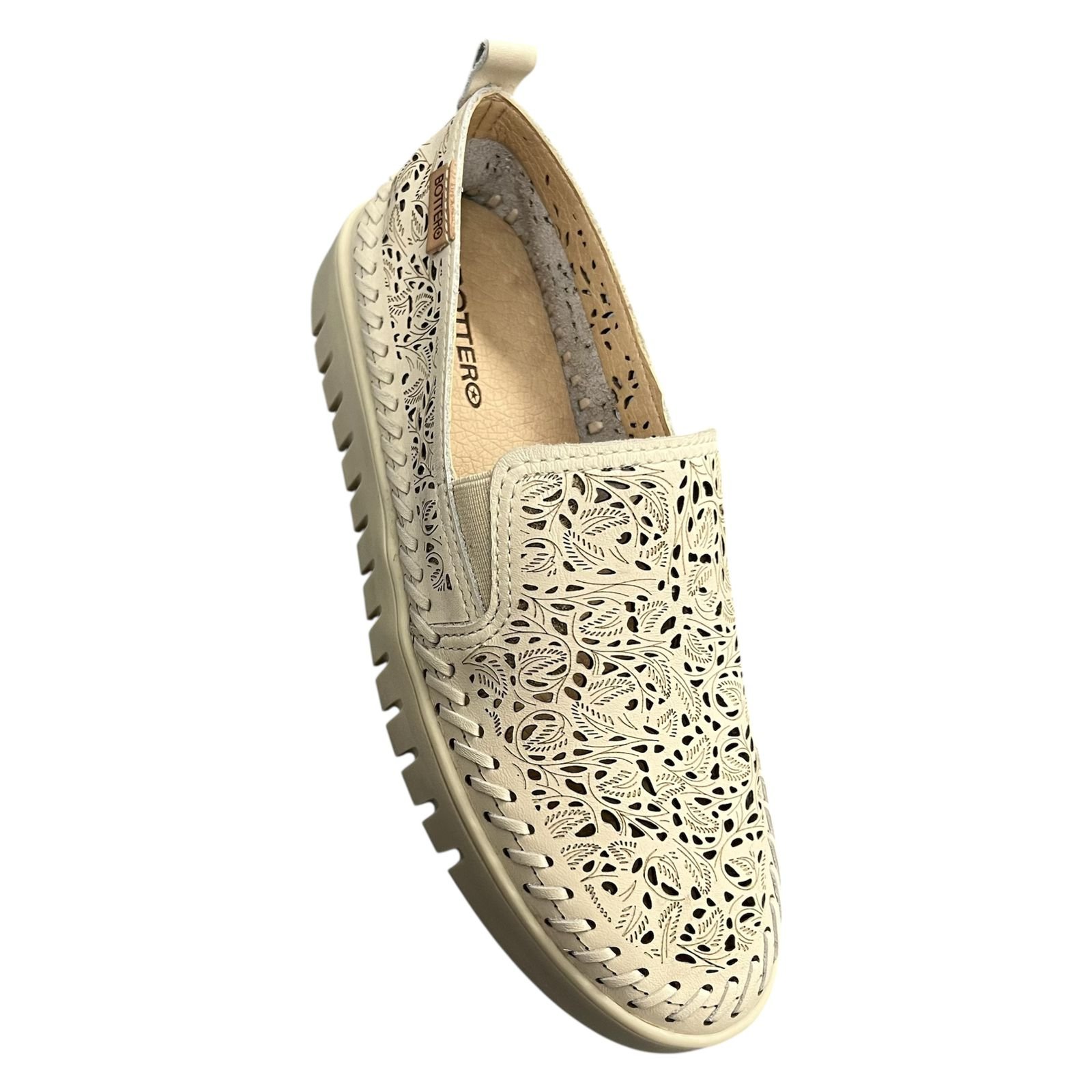 Bottero Tenis Casual Feminino 372601 Off White Branco 2
