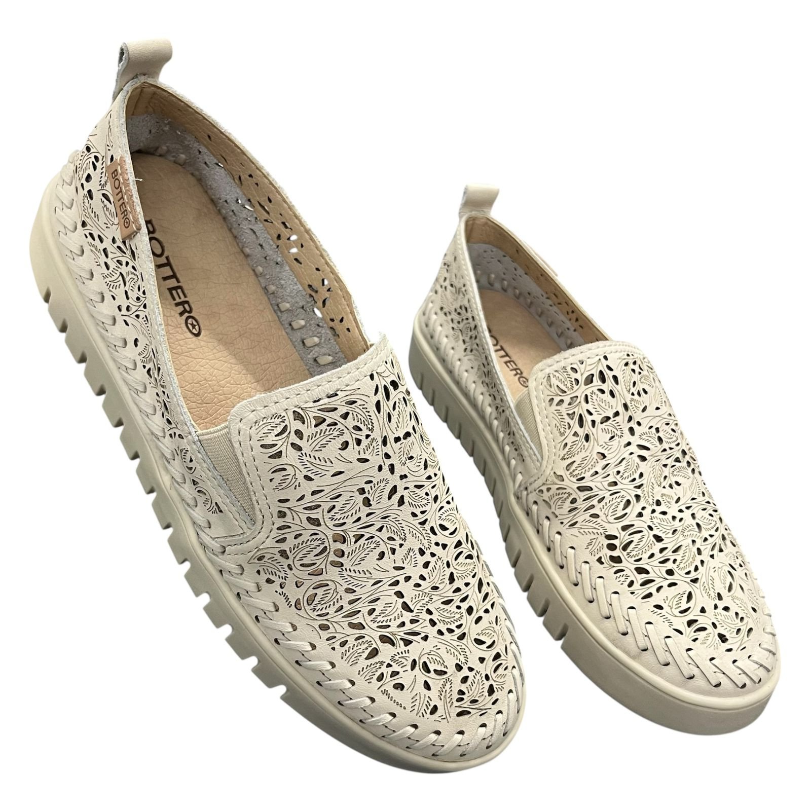 Bottero Tenis Casual Feminino 372601 Off White Branco 3