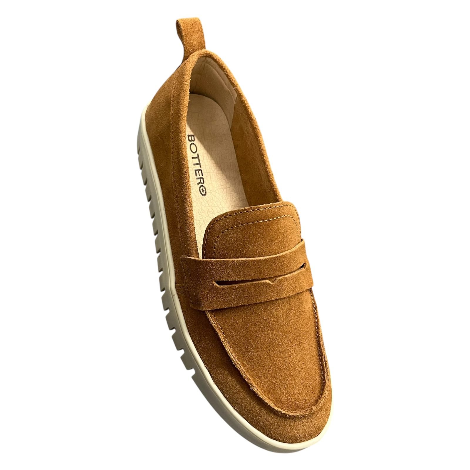 Mocassim Feminino Bottero Camurça Couro 372602 Castanho 2