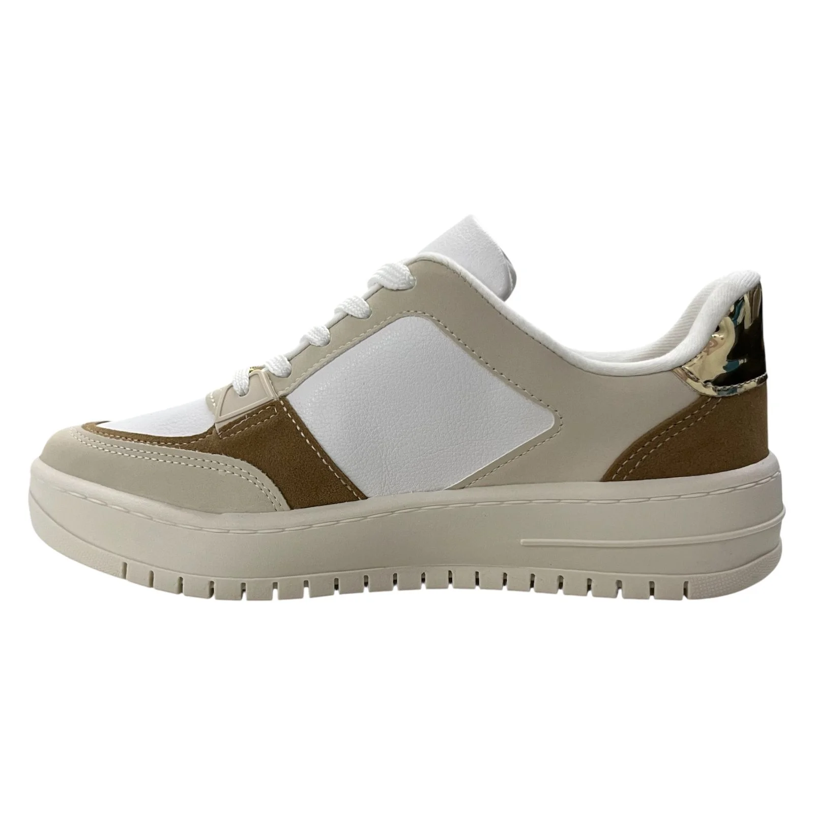 Tênis Casual Feminino Vizzano 1389.131 Branco Branco/Tan 3