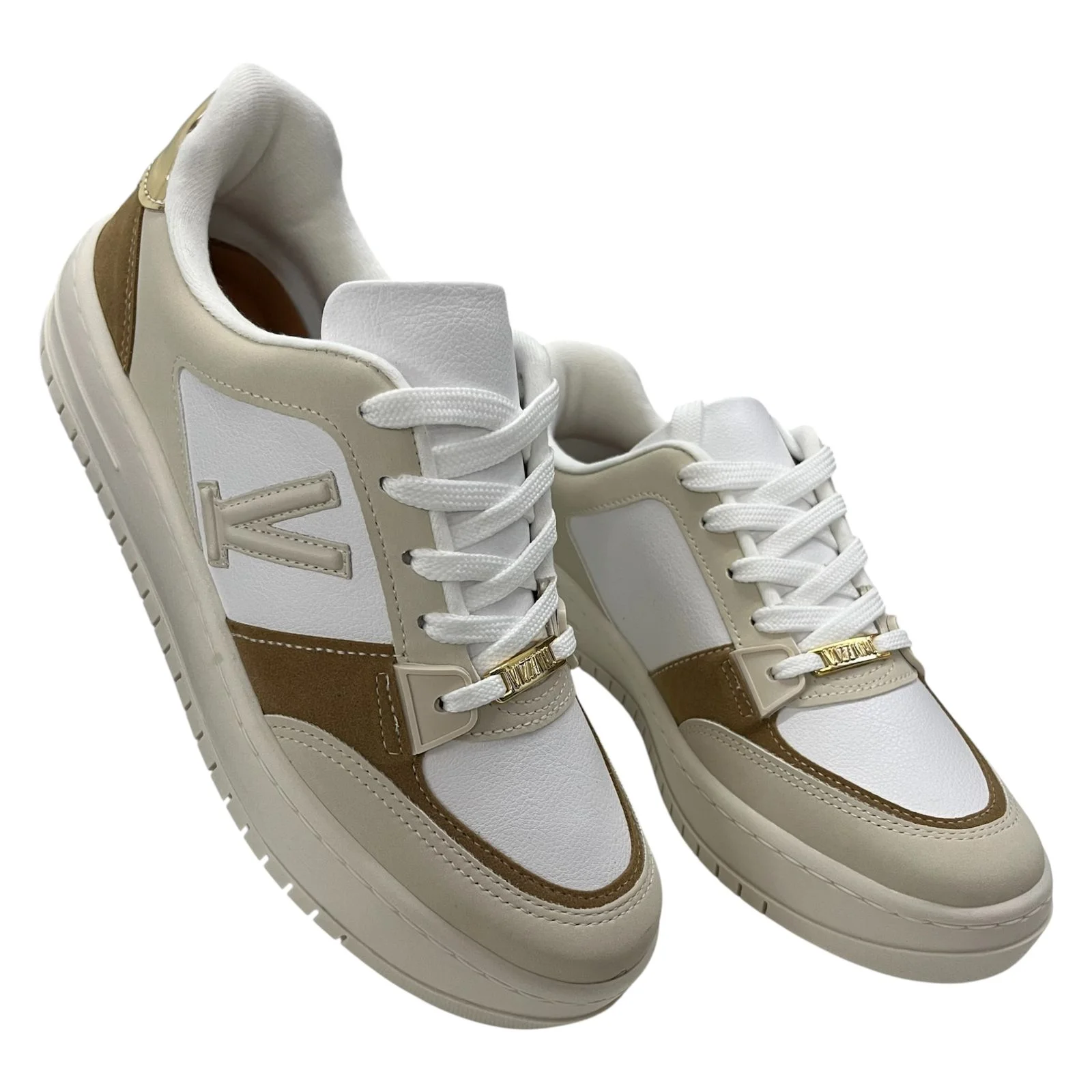 Tênis Casual Feminino Vizzano 1389.131 Branco Branco/Tan 5