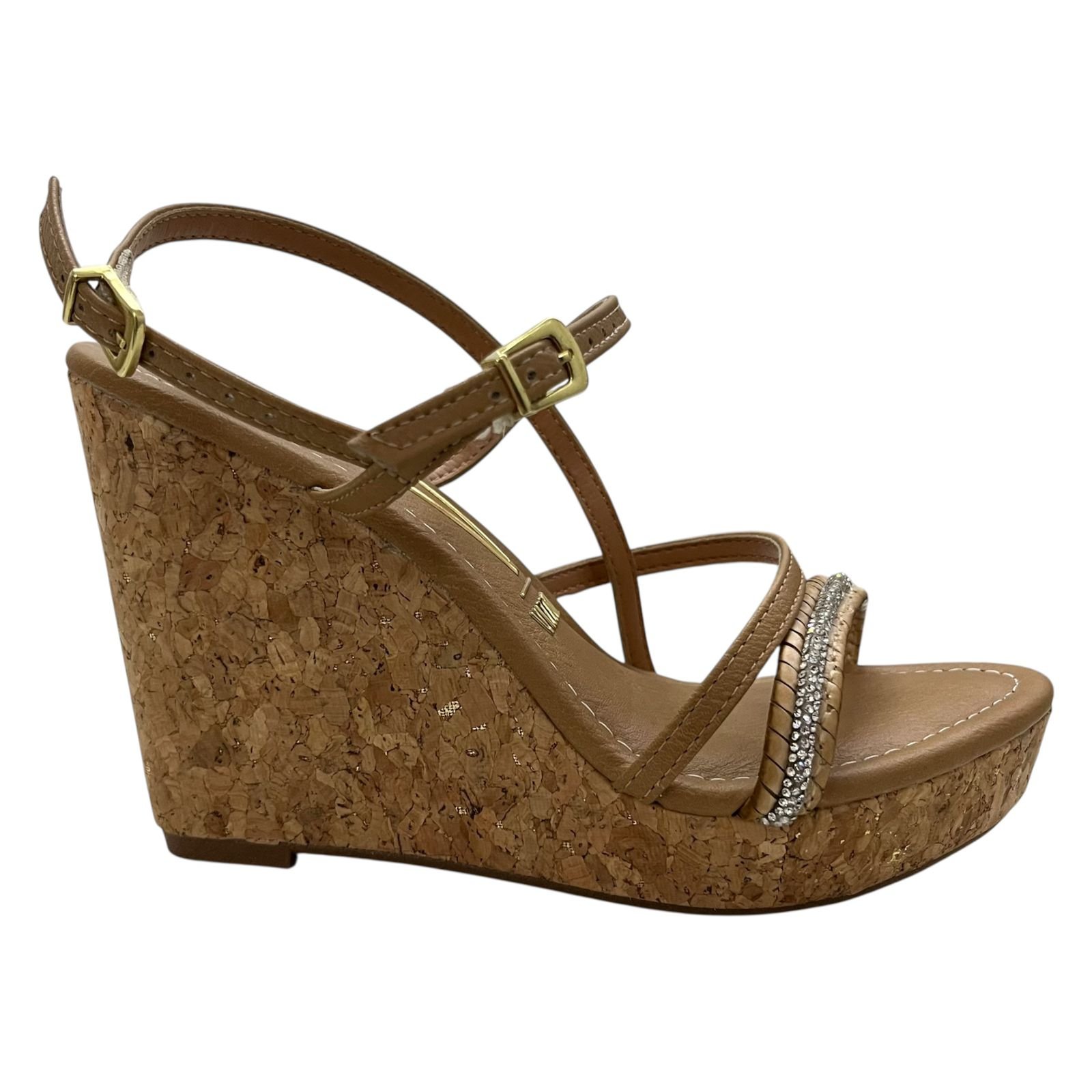 Sandália Anabela Cortiça Vizzano 6283.2137 Camel