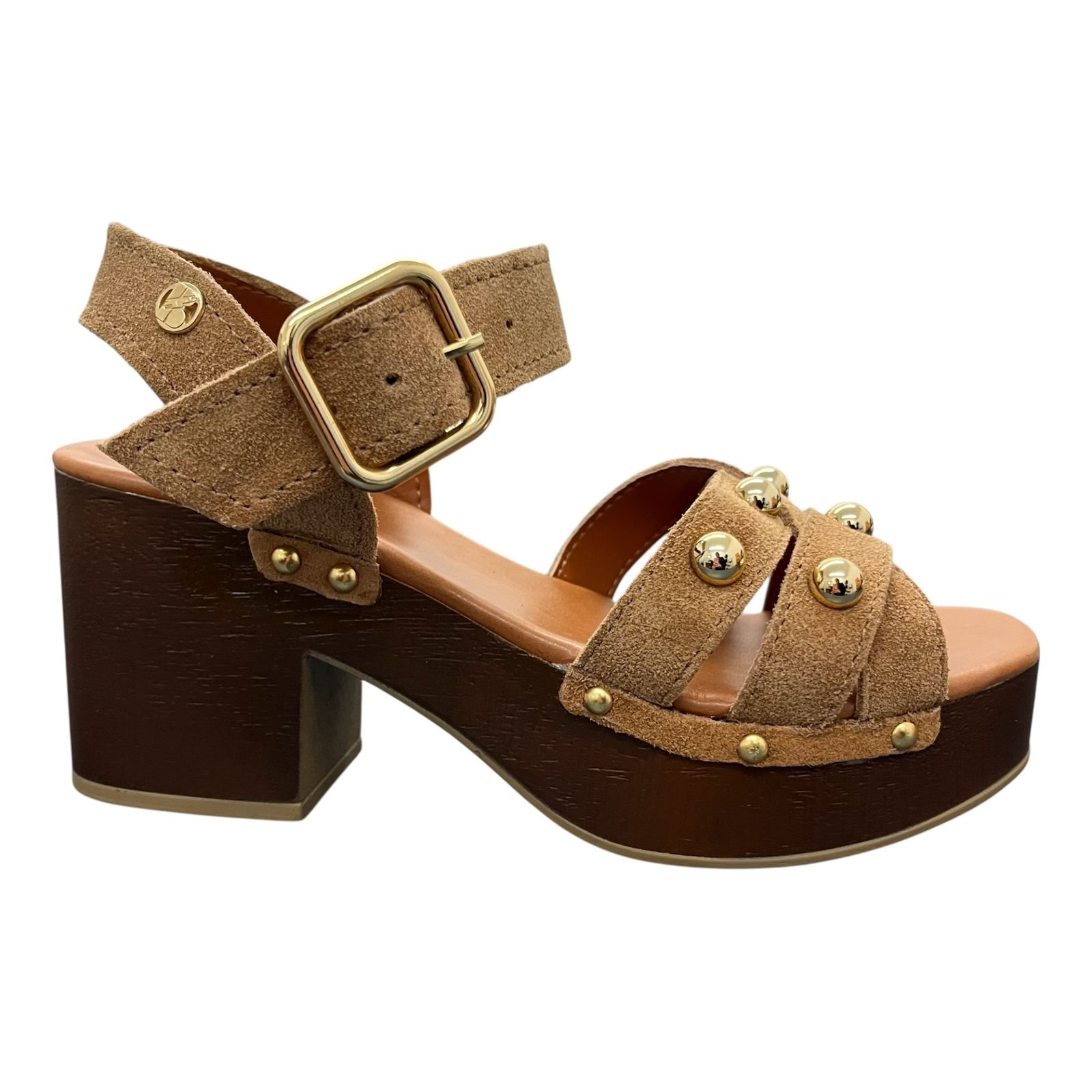 Sandália Plataforma Bottero Camurça Couro 370507