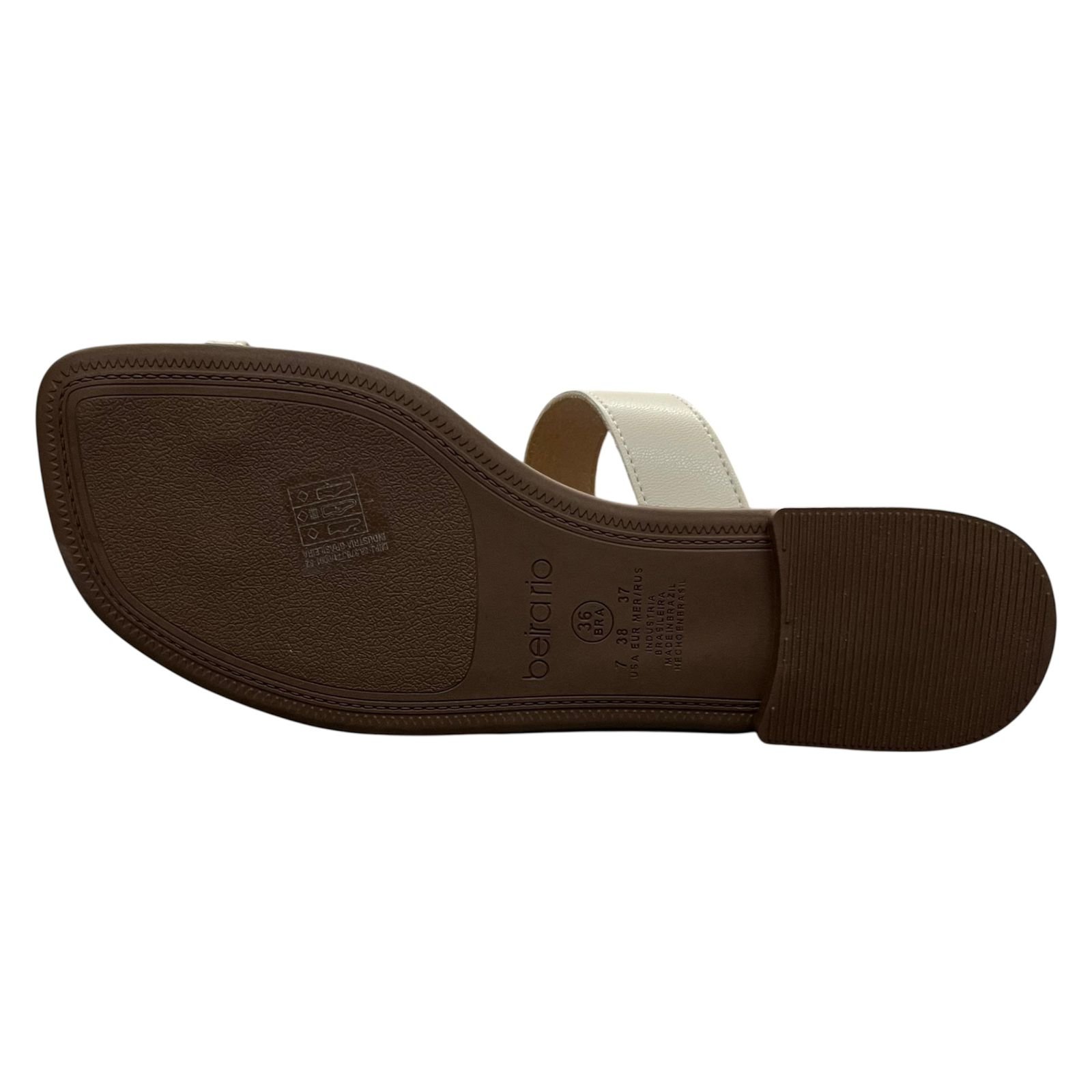 Sandália Rasteira Beira Rio 8560.105 Off White 4