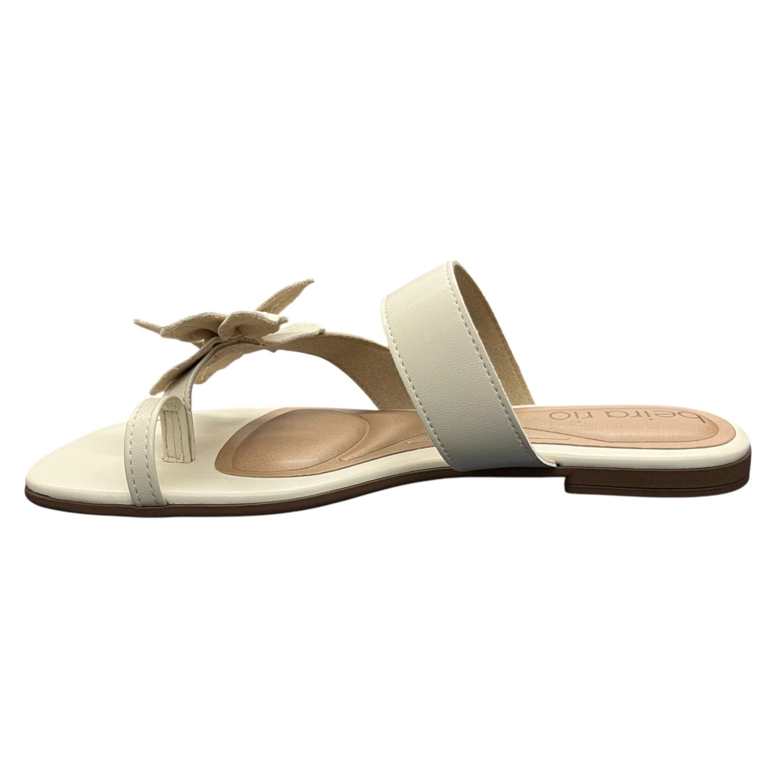 Sandália Rasteira Beira Rio 8560.105 Off White 5