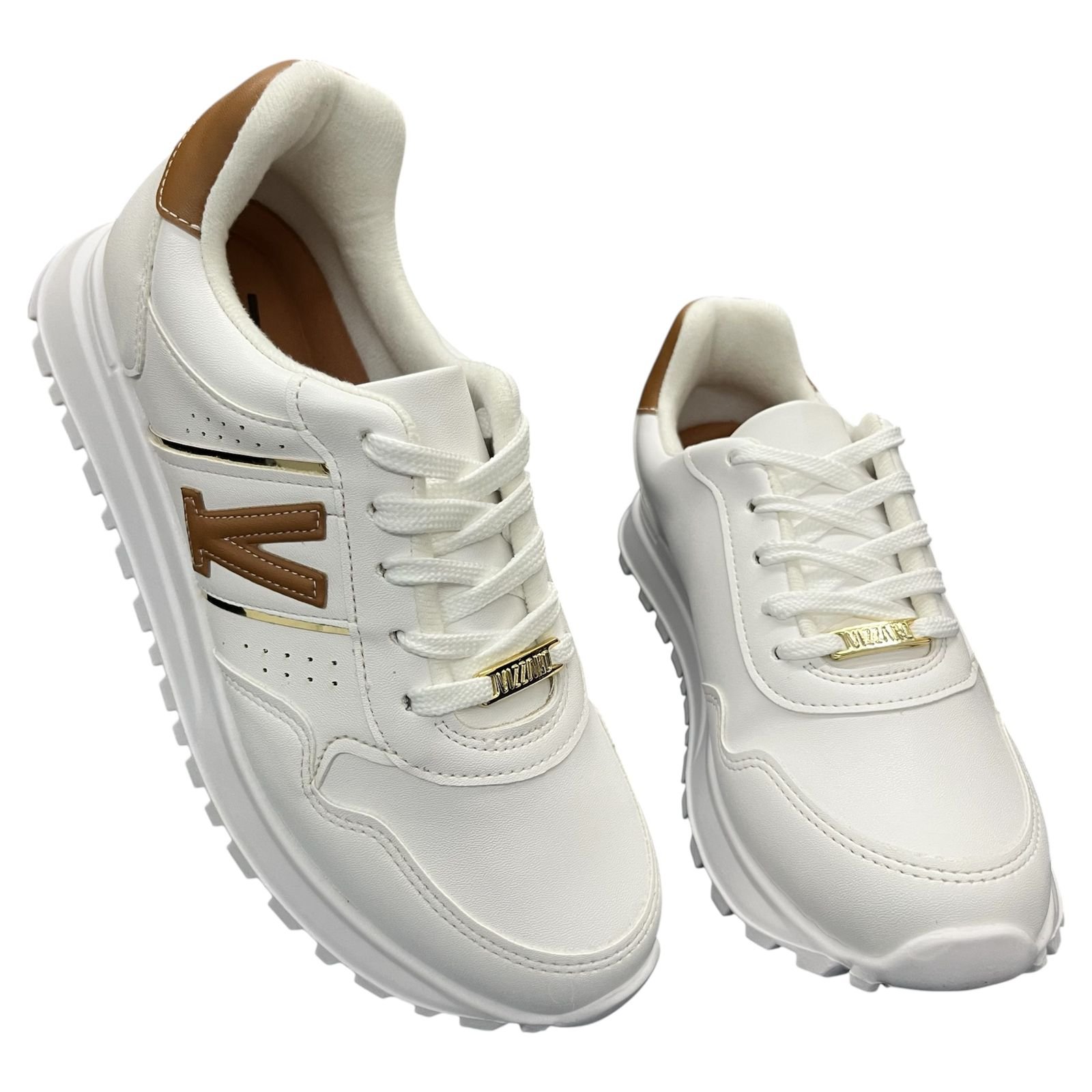 Tênis Vizzano Casual Pelica 1429.214 Branco/Marrom 3
