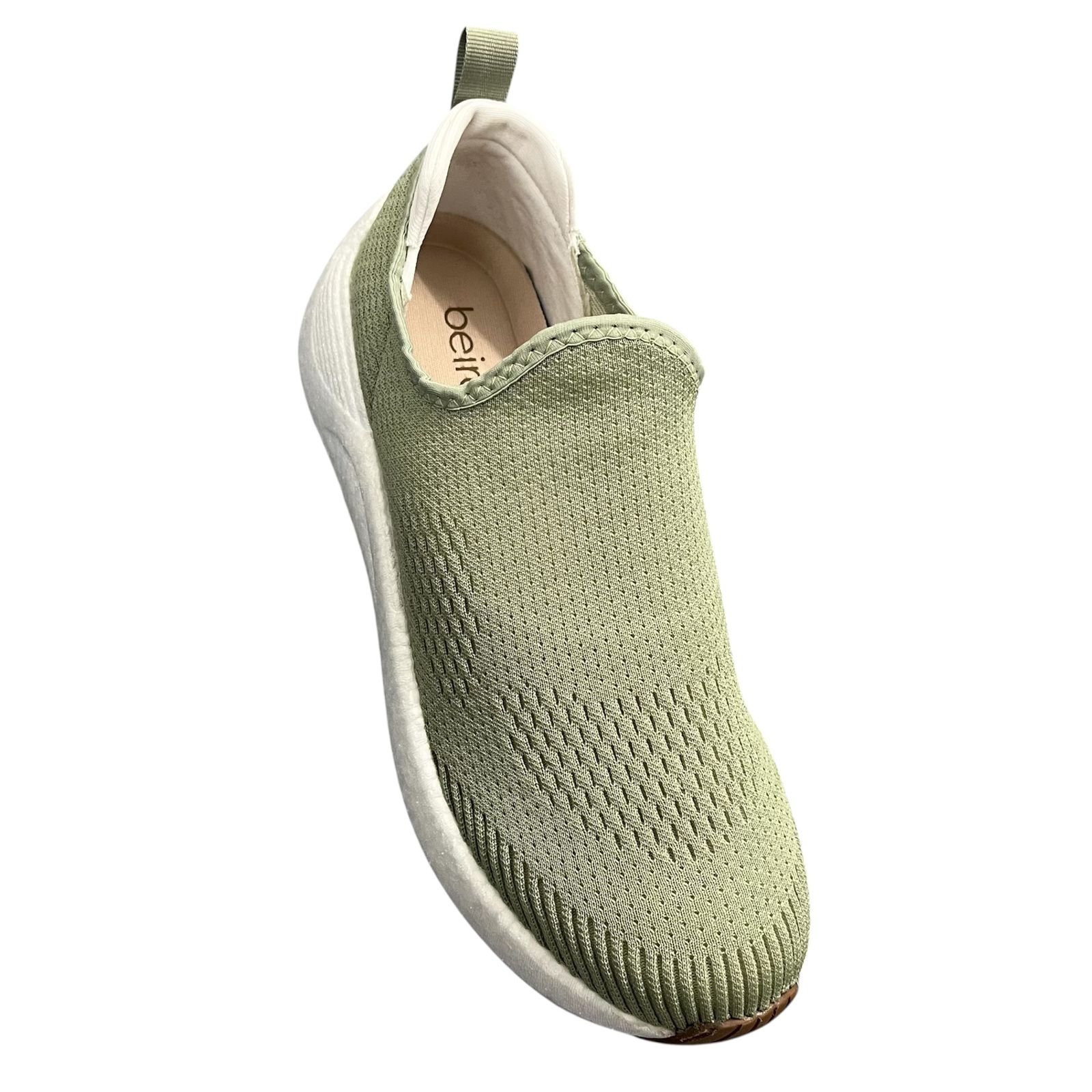 Tênis Slip-On Beira Rio Tecido Knit 4327.100 Verde 2