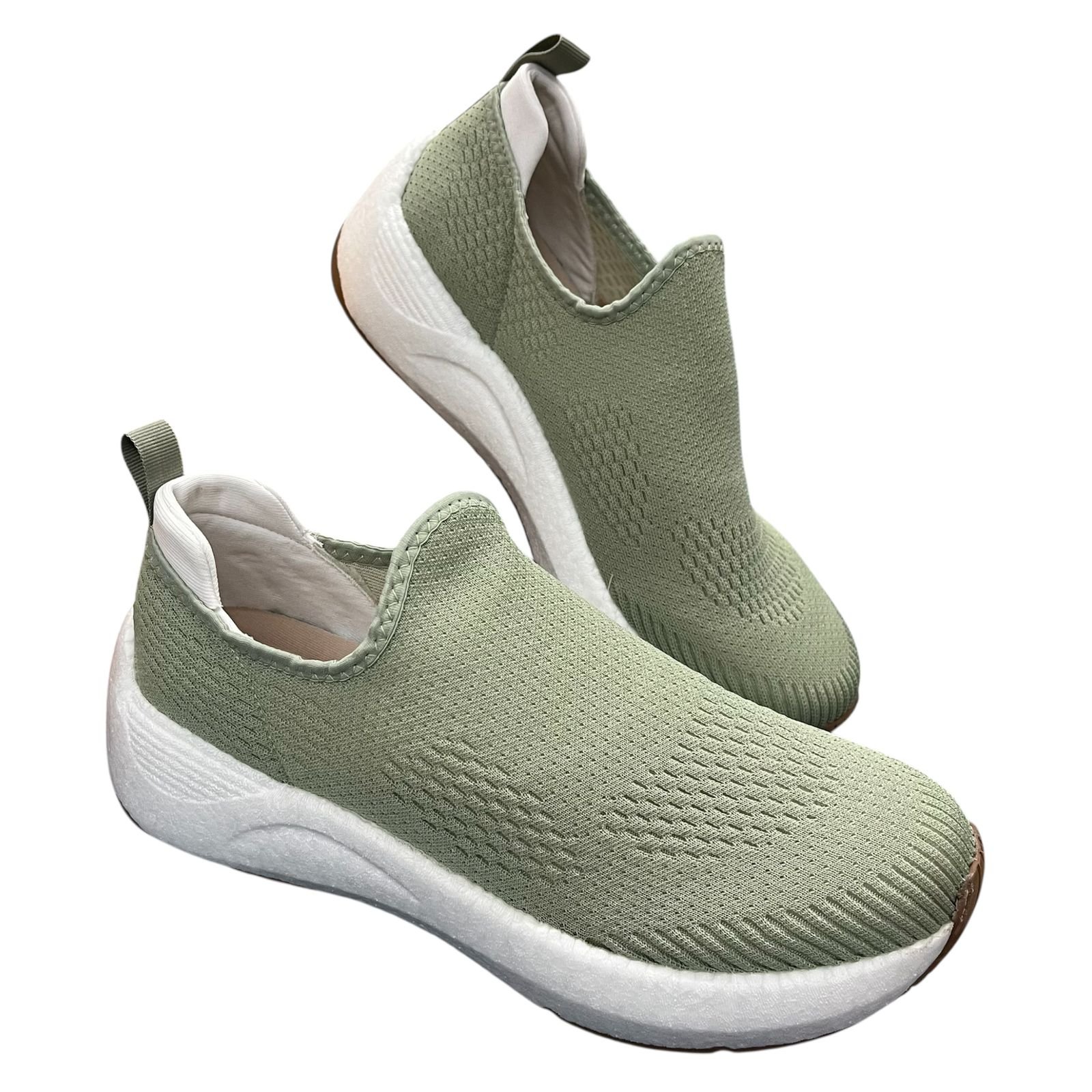 Tênis Slip-On Beira Rio Tecido Knit 4327.100 Verde 3