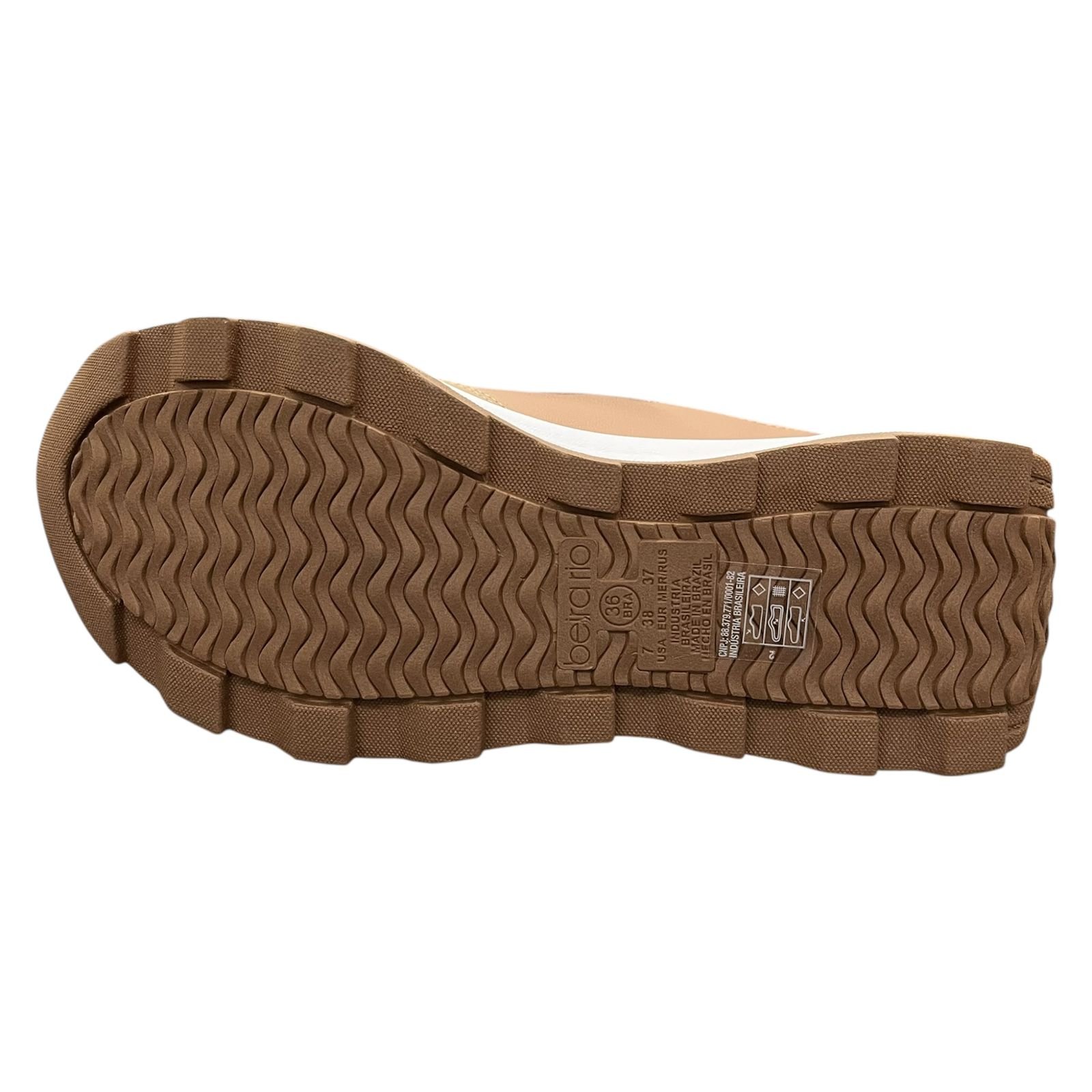 Tênis Casual Beira Rio Napa 4328.104 Nude 4