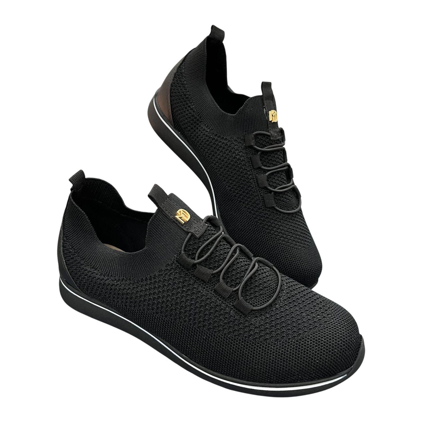 Tênis Casual Slip-On Modare Tecido Knit 7358.236 Preto 3