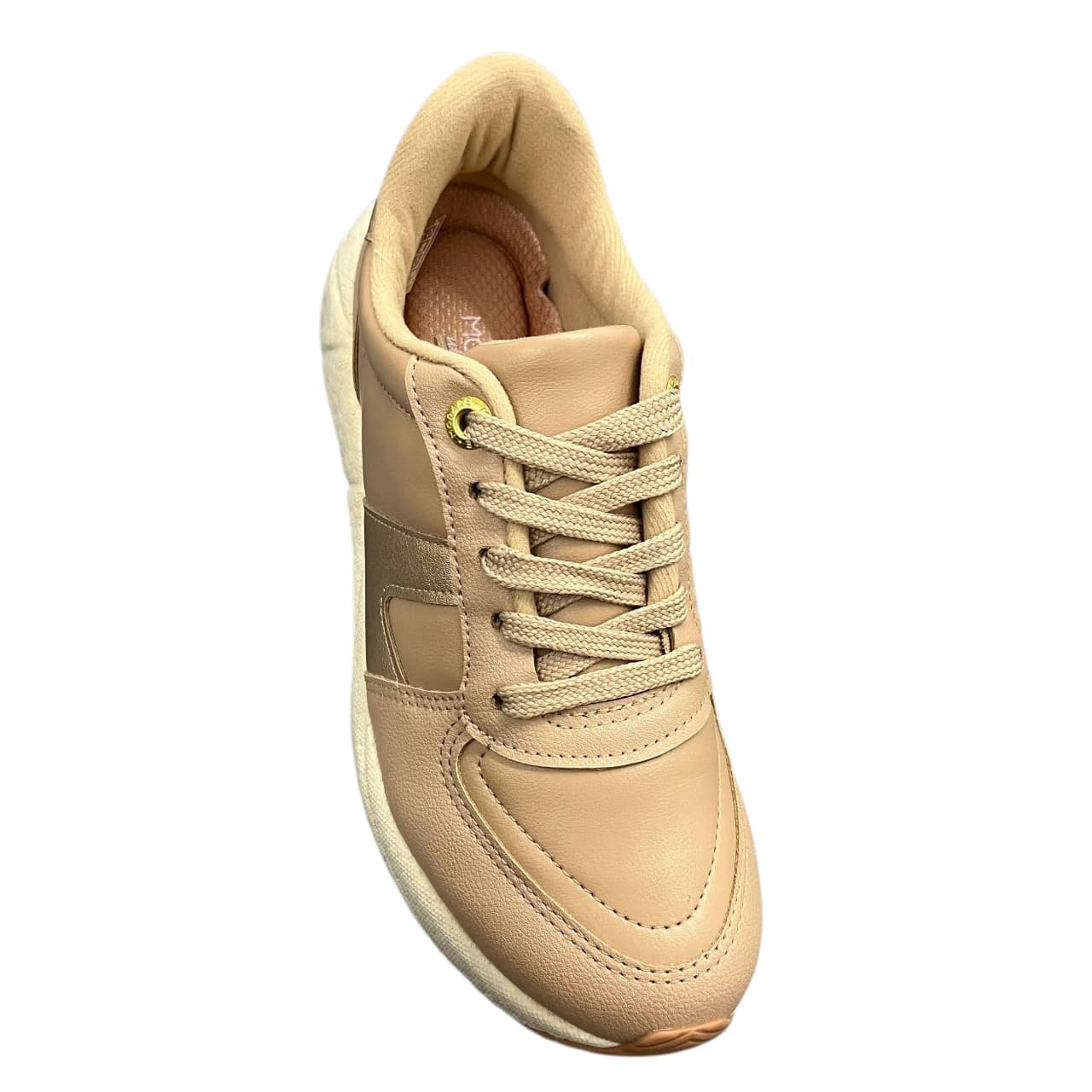 Tênis Casual Modare Ultraconforto 7395.208 Bege/Dourado 2