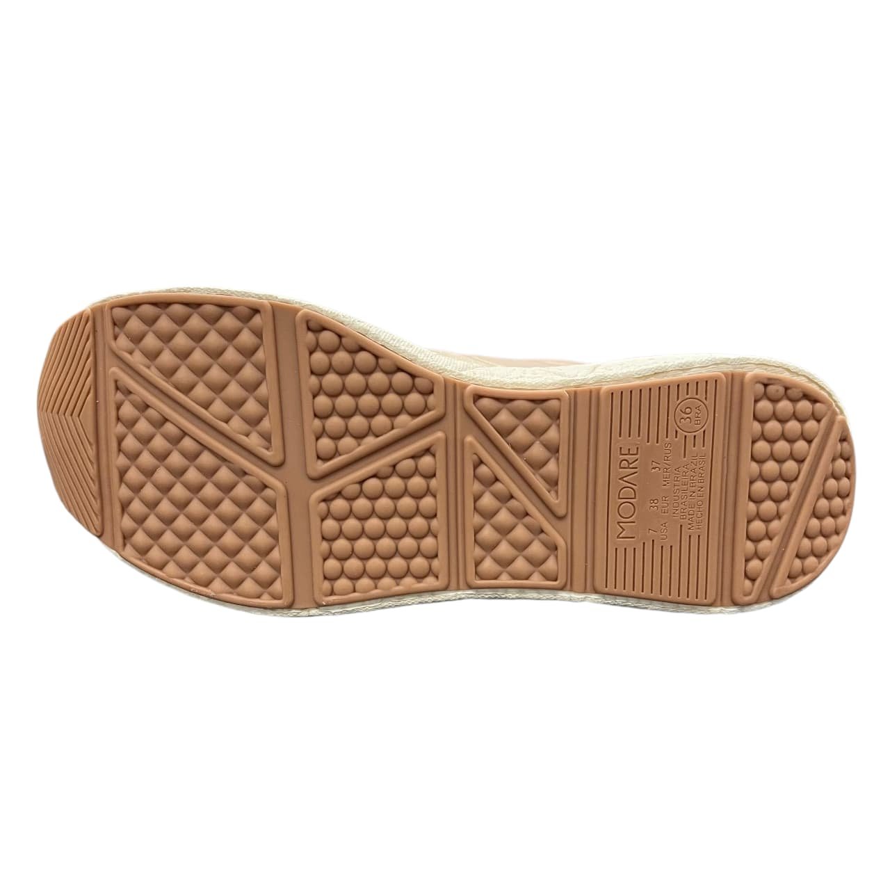 Tênis Casual Modare Ultraconforto 7395.208 Bege/Dourado 4