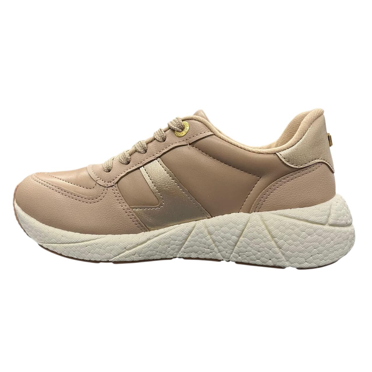 Tênis Casual Modare Ultraconforto 7395.208 Bege/Dourado 5
