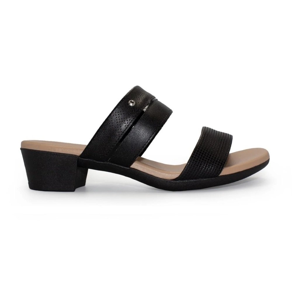 Tamanco Salto Bloco Usaflex Em Couro MM0804002