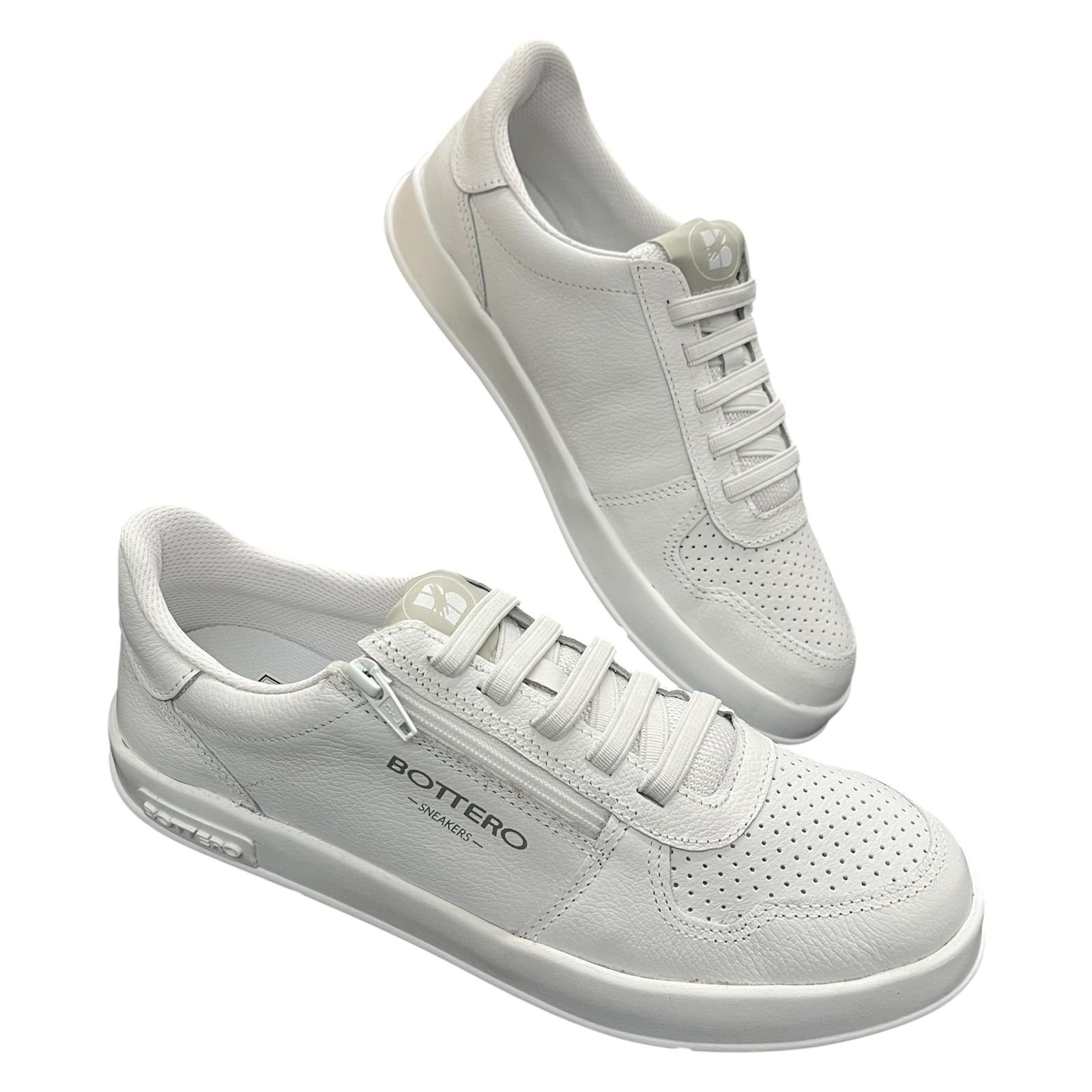 Tênis Casual Bottero Calce Fácil Em Couro 364902 Branco 4