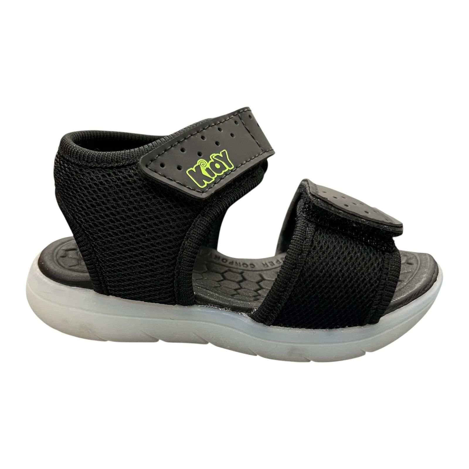 Sandália Kidy Flex Infantil Menino Luz De Led 0115-0007