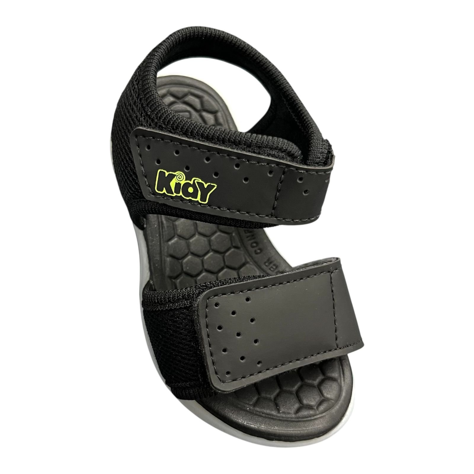 Sandália Kidy Flex Infantil Menino Luz De Led 0115-0007 Preto 2